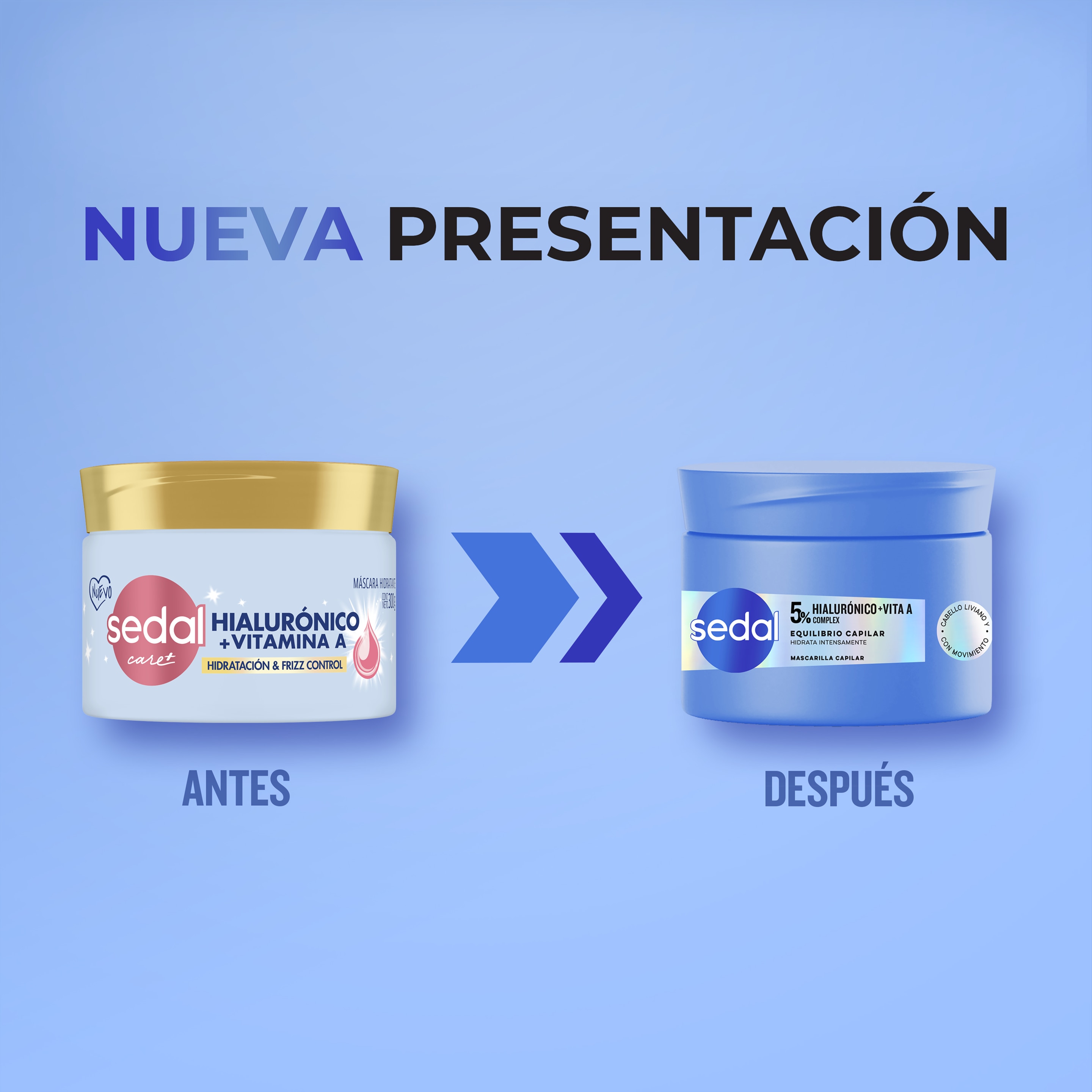 Sedal Ácido Hialurónico + Vitamina A Máscara de tratamiento