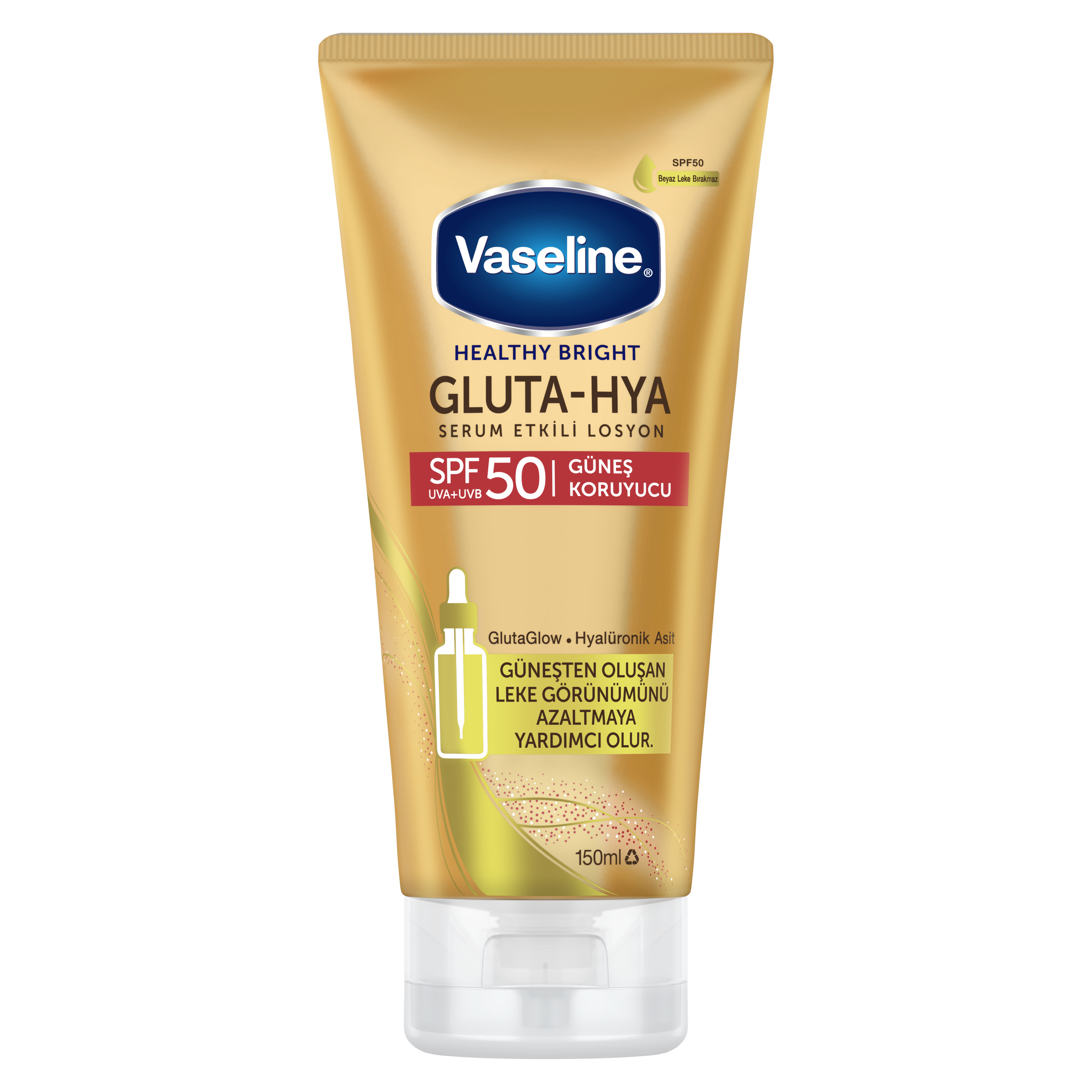 Vaseline Gluta-Hya Serum Etkili Vücut Losyonu Güneş Koruyucu 150 ml packshot
