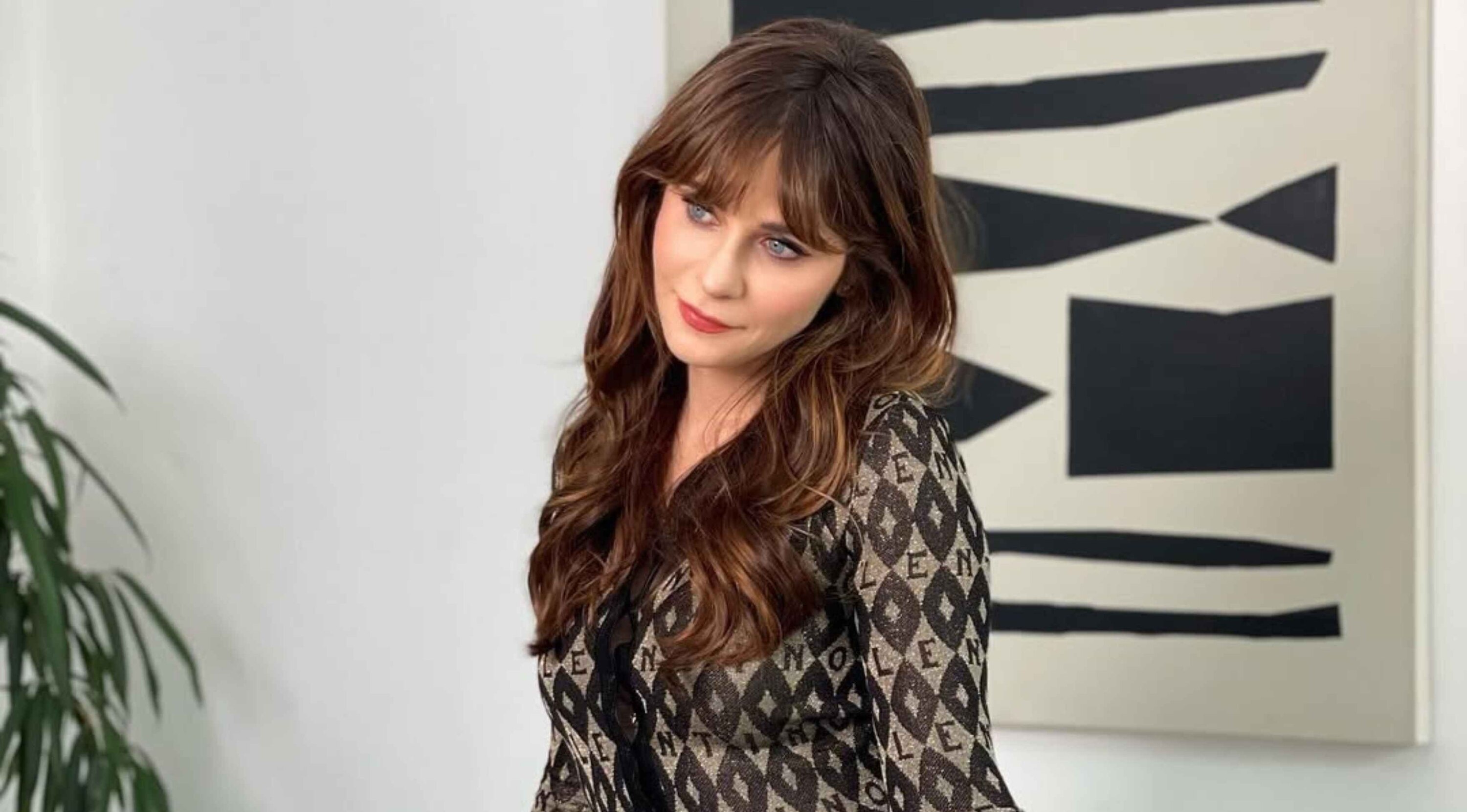 Curly Curtain Bangs on Long Hair