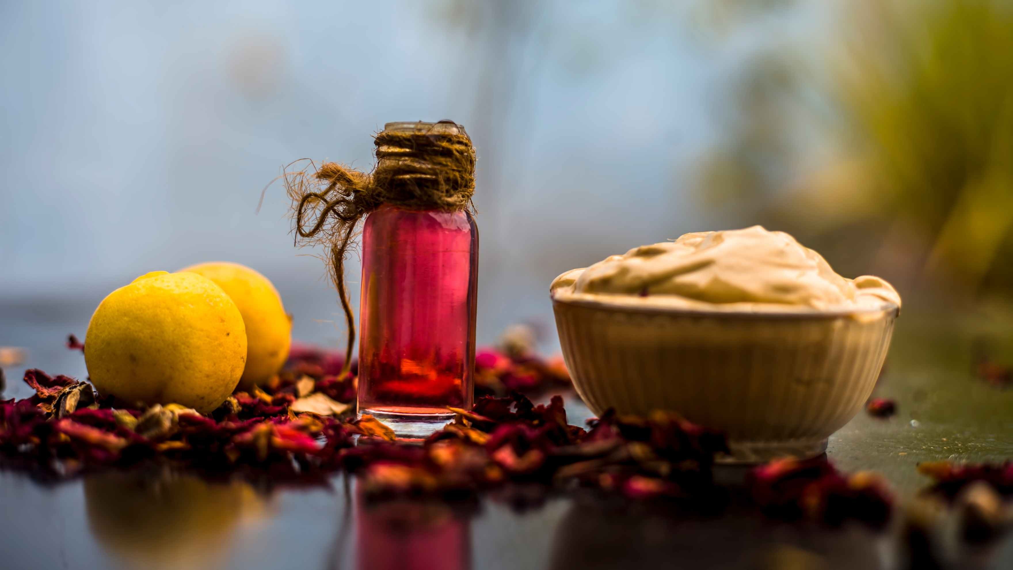 Normal skin—multani mitti + papaya +rose water