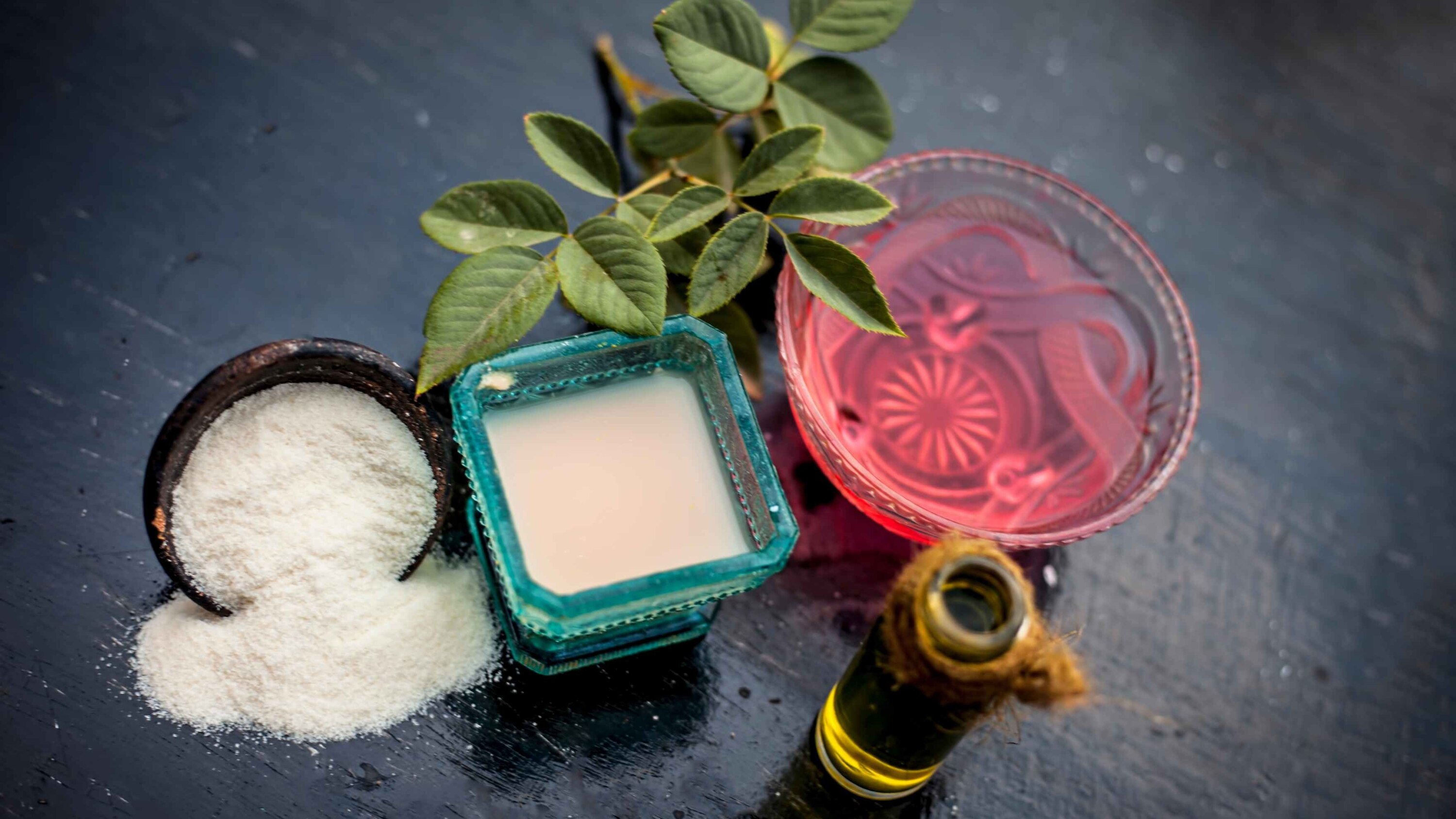 Rose Water + Honey + Yogurt Pack for Dry Skin