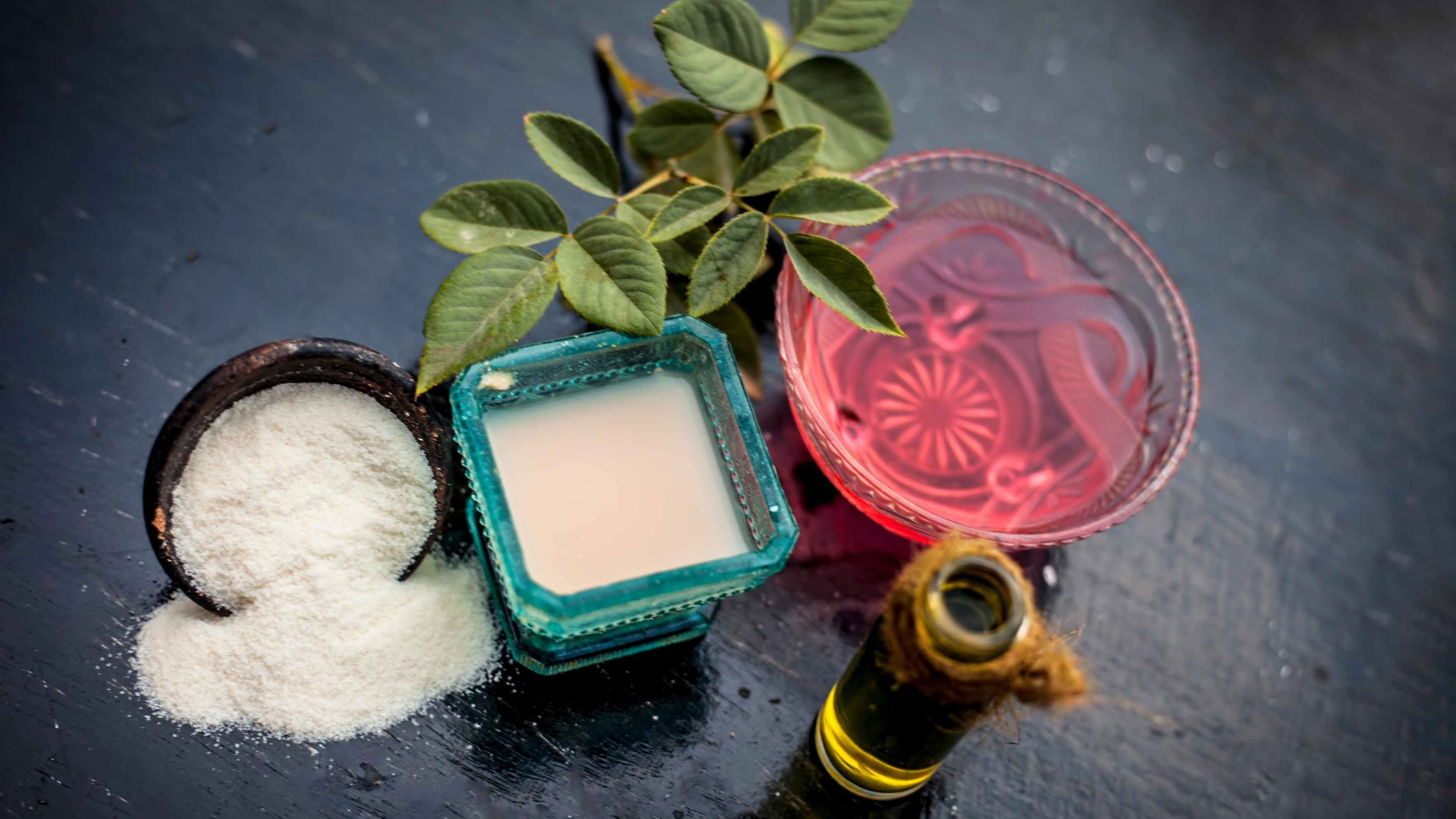 Rose Water + Honey + Yogurt Pack for Dry Skin