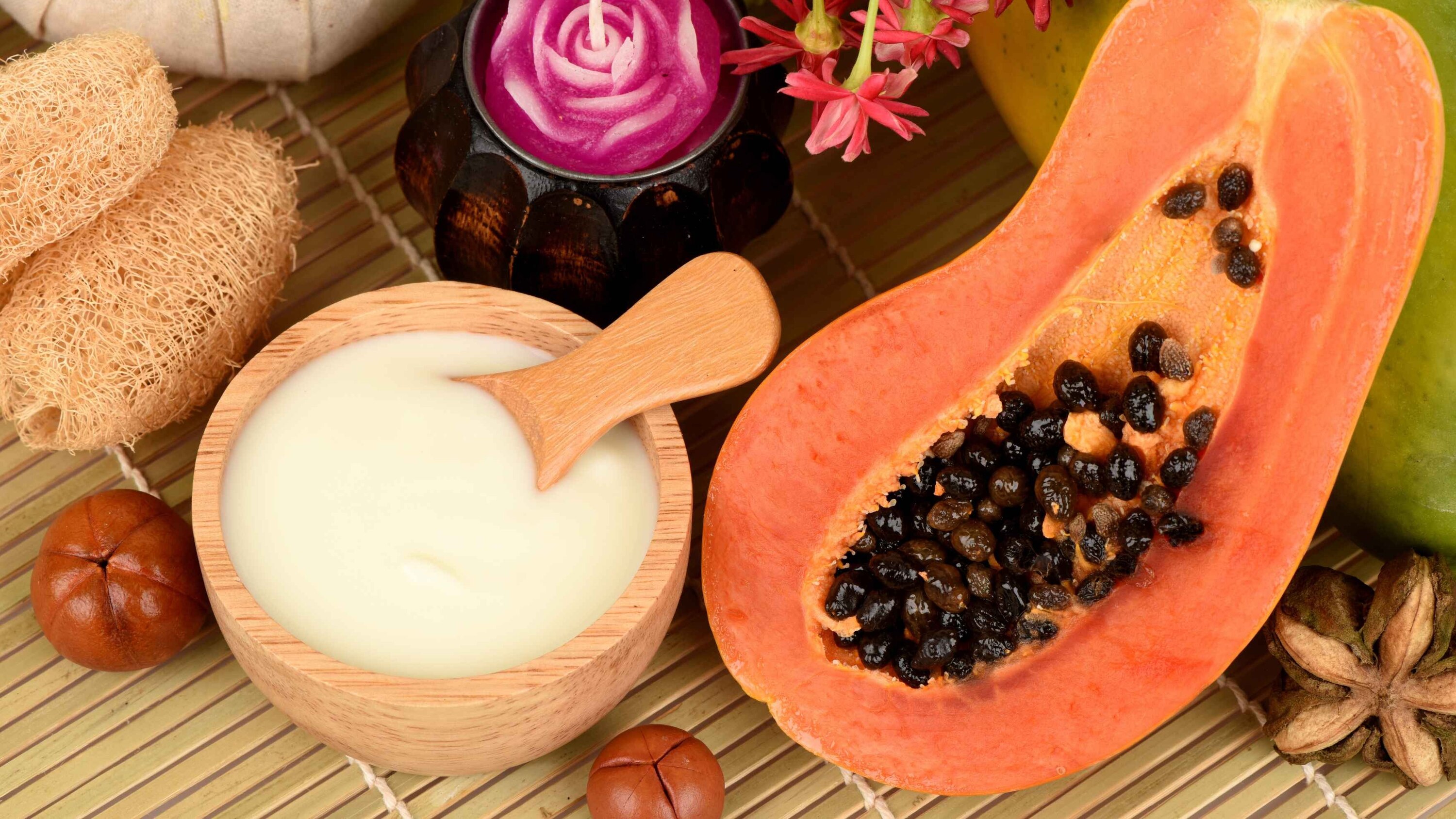Rice Flour + Papaya Pulp