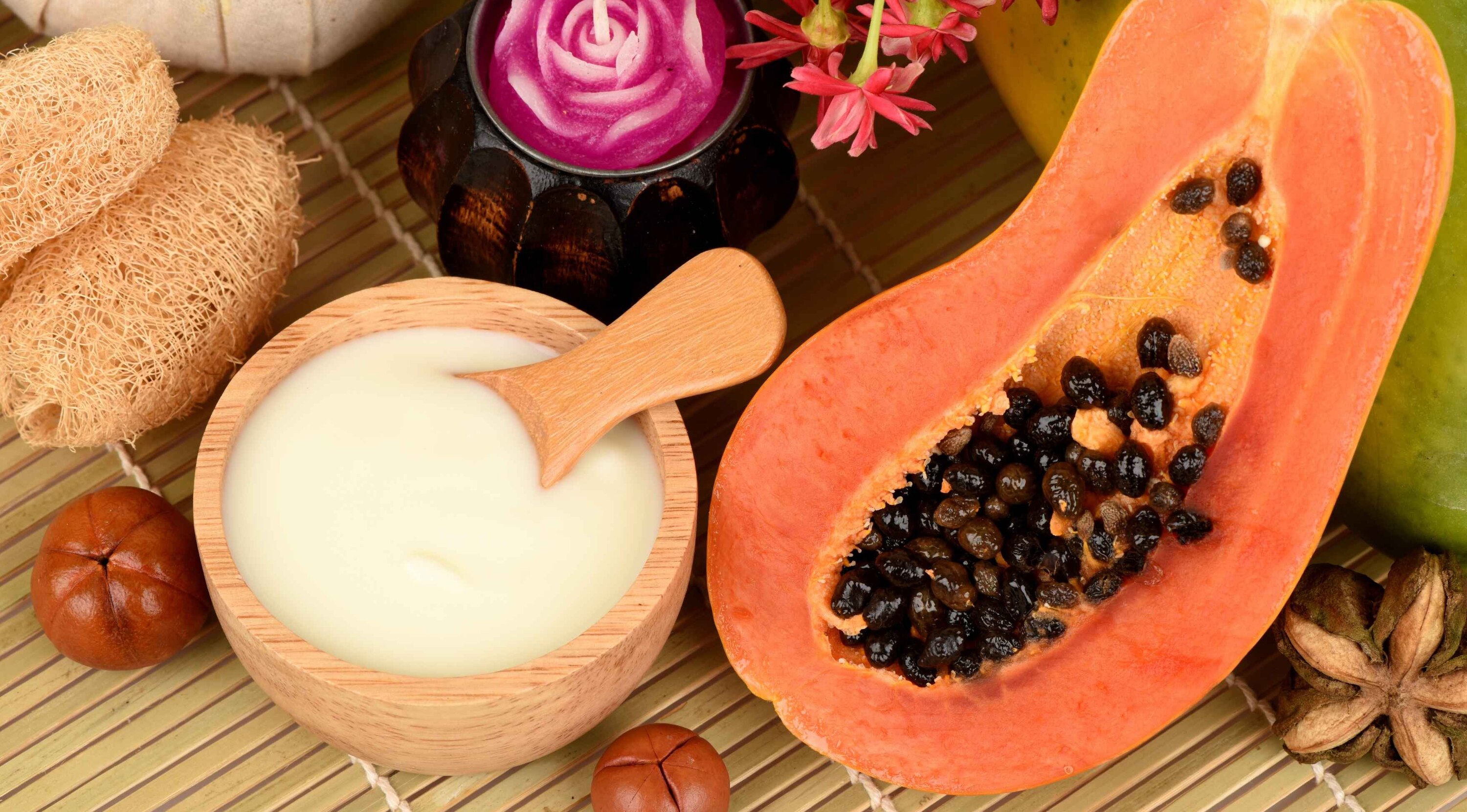 Rice Flour + Papaya Pulp