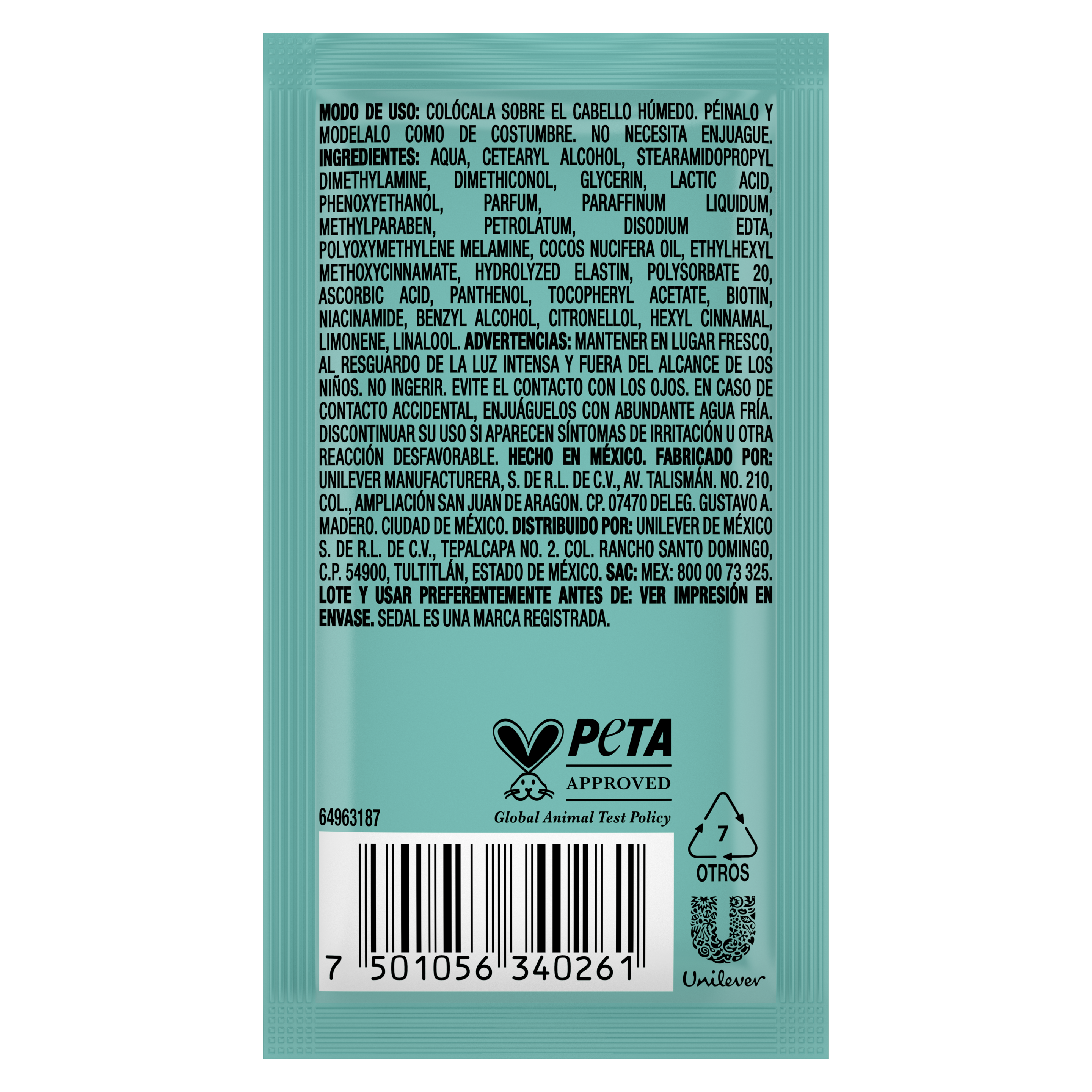 Crema para Peinar Sedal Rizos Definidos  10ml