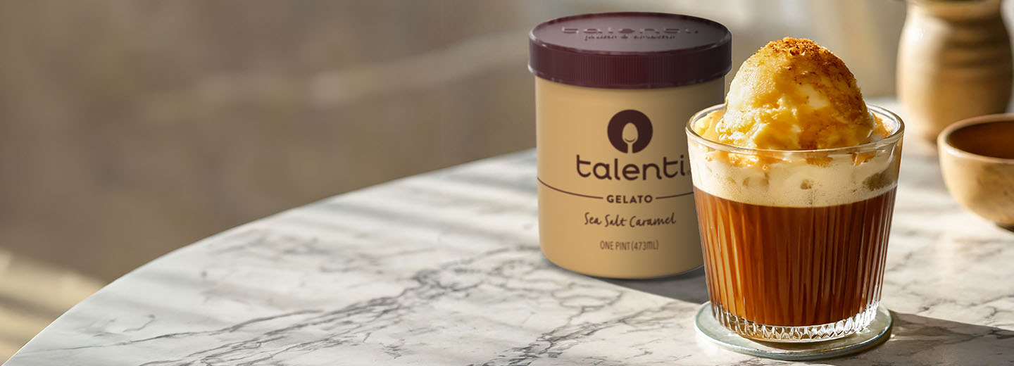 Frozen affogato made with Talenti Gelato