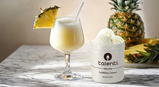 Piña Colada made with Talenti Gelato