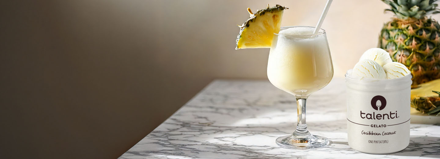 Piña Colada made with Talenti Gelato
