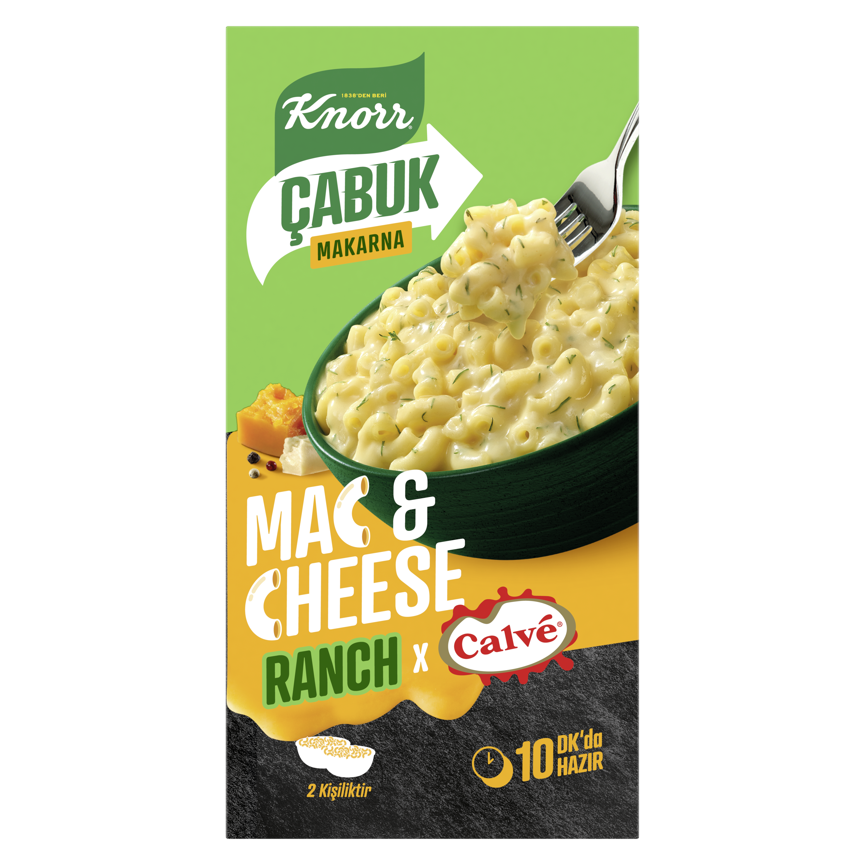 Knorr Çabuk Makarna Mac & Cheese Ranch packshot
