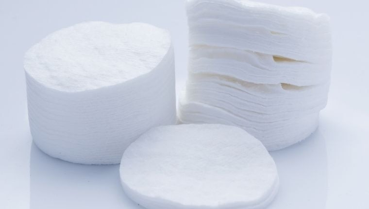 Undo the mishaps with a cotton swab or tissue