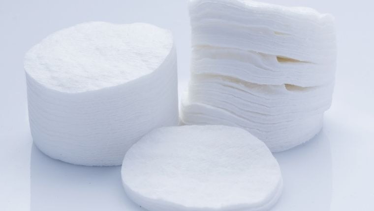 Undo the mishaps with a cotton swab or tissue
