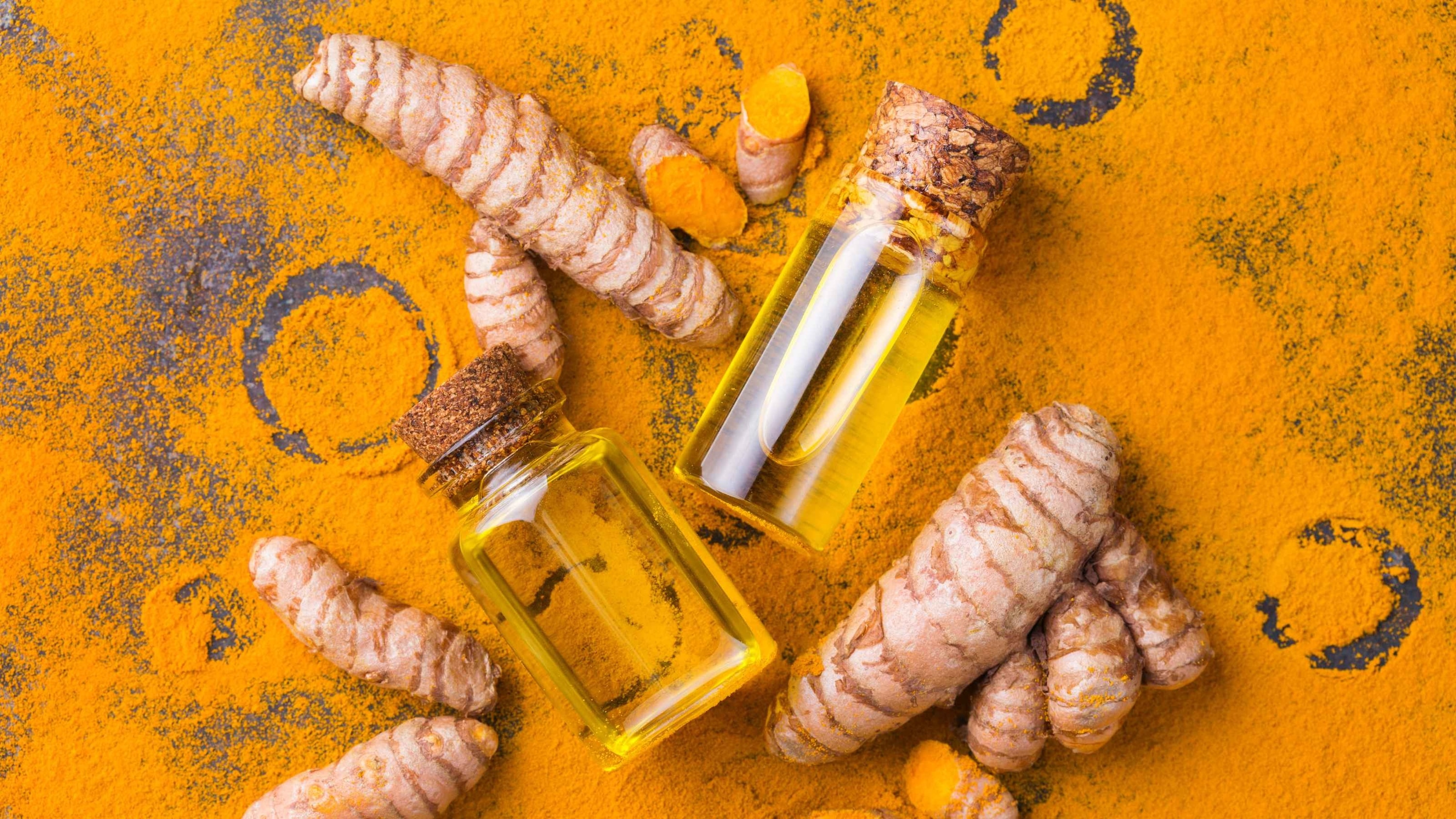 Coconut oil and turmeric face pack