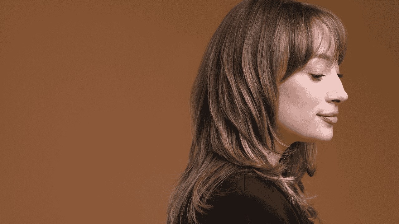 Layered Hair With Curtain Bangs