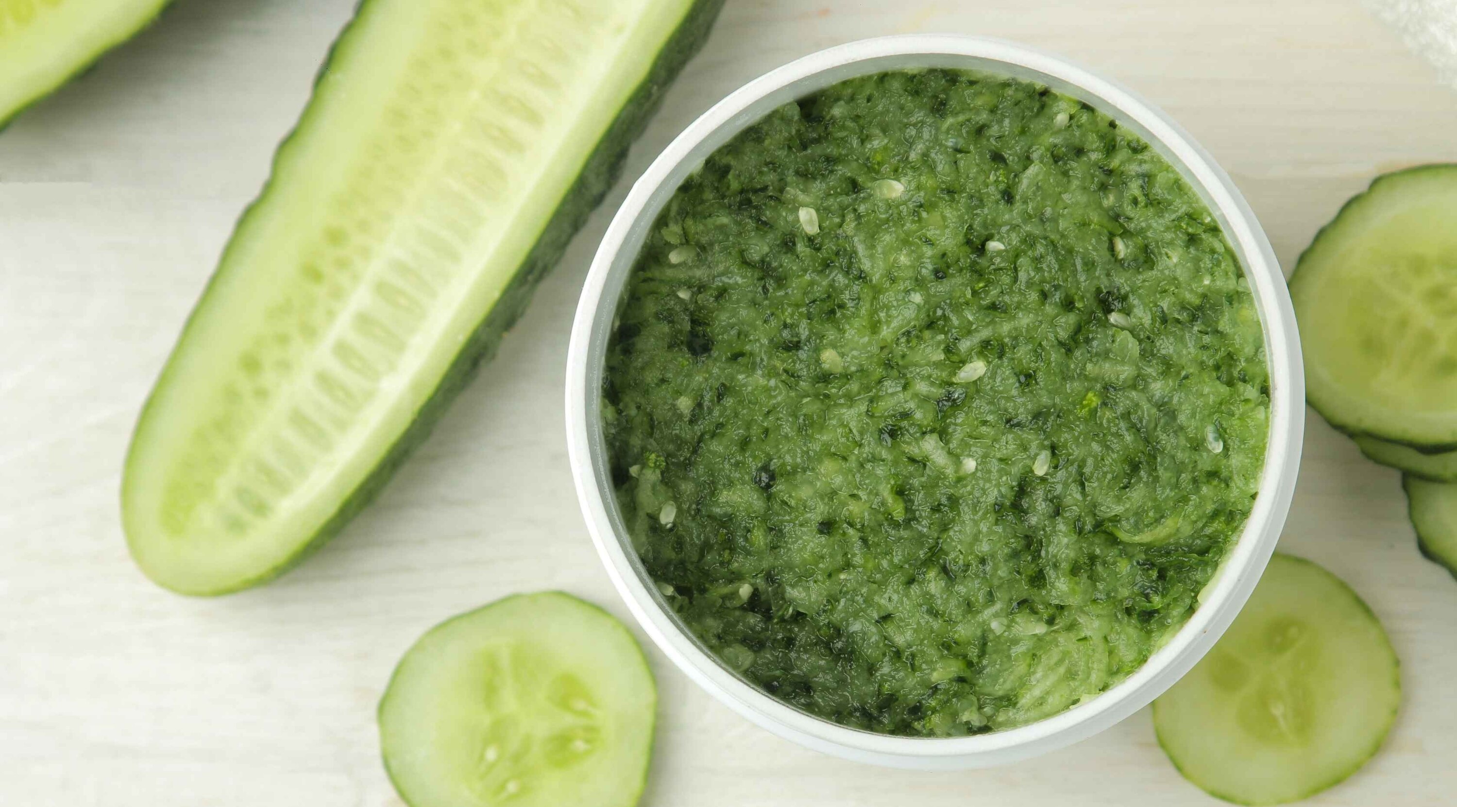 Potato juice and cucumber