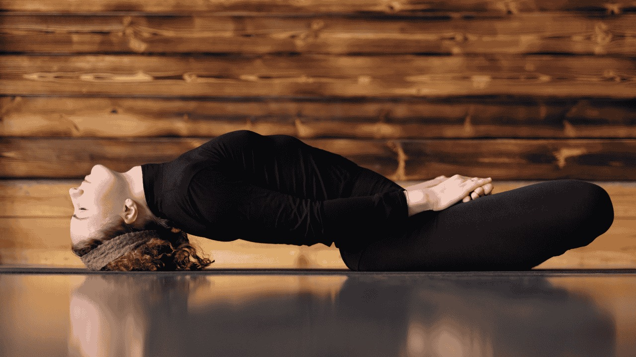 Matsyasana (fish pose)