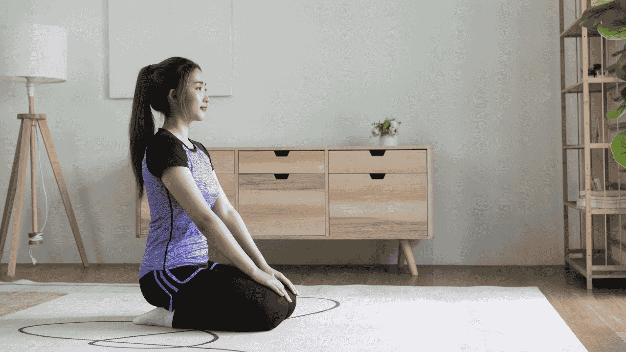 Vajrasana (thunderbolt pose)