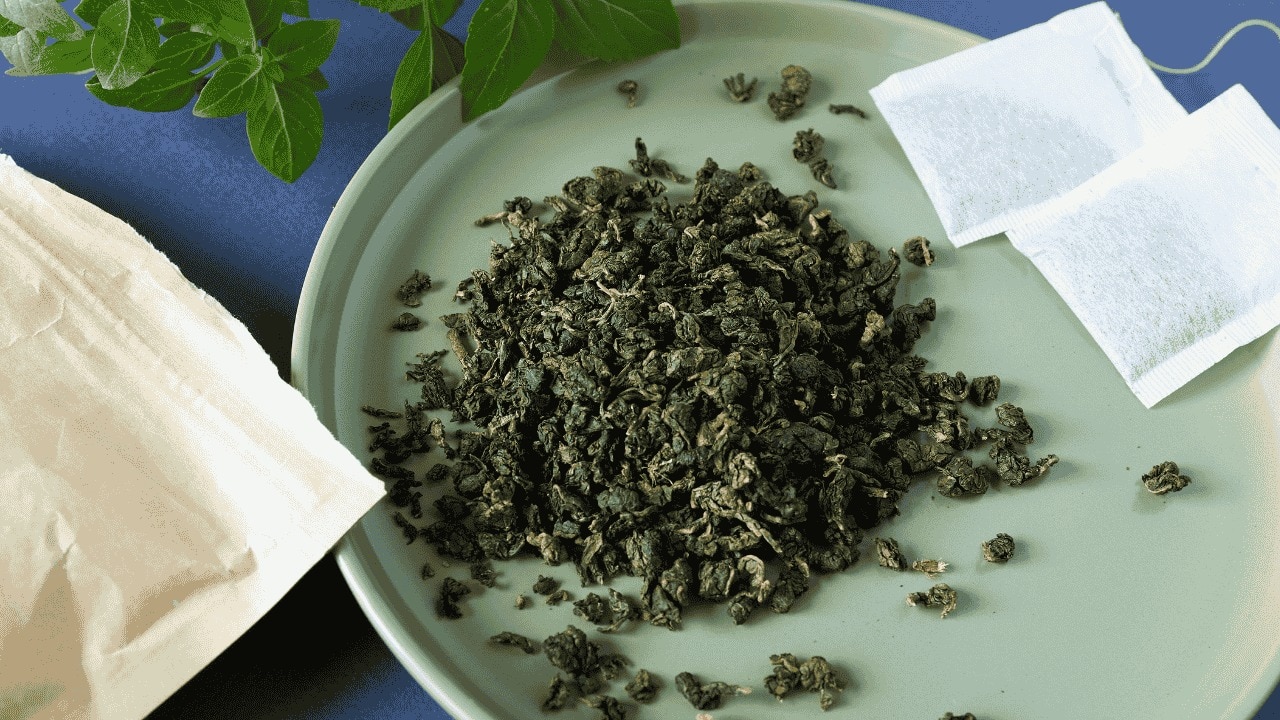 Green tea bags