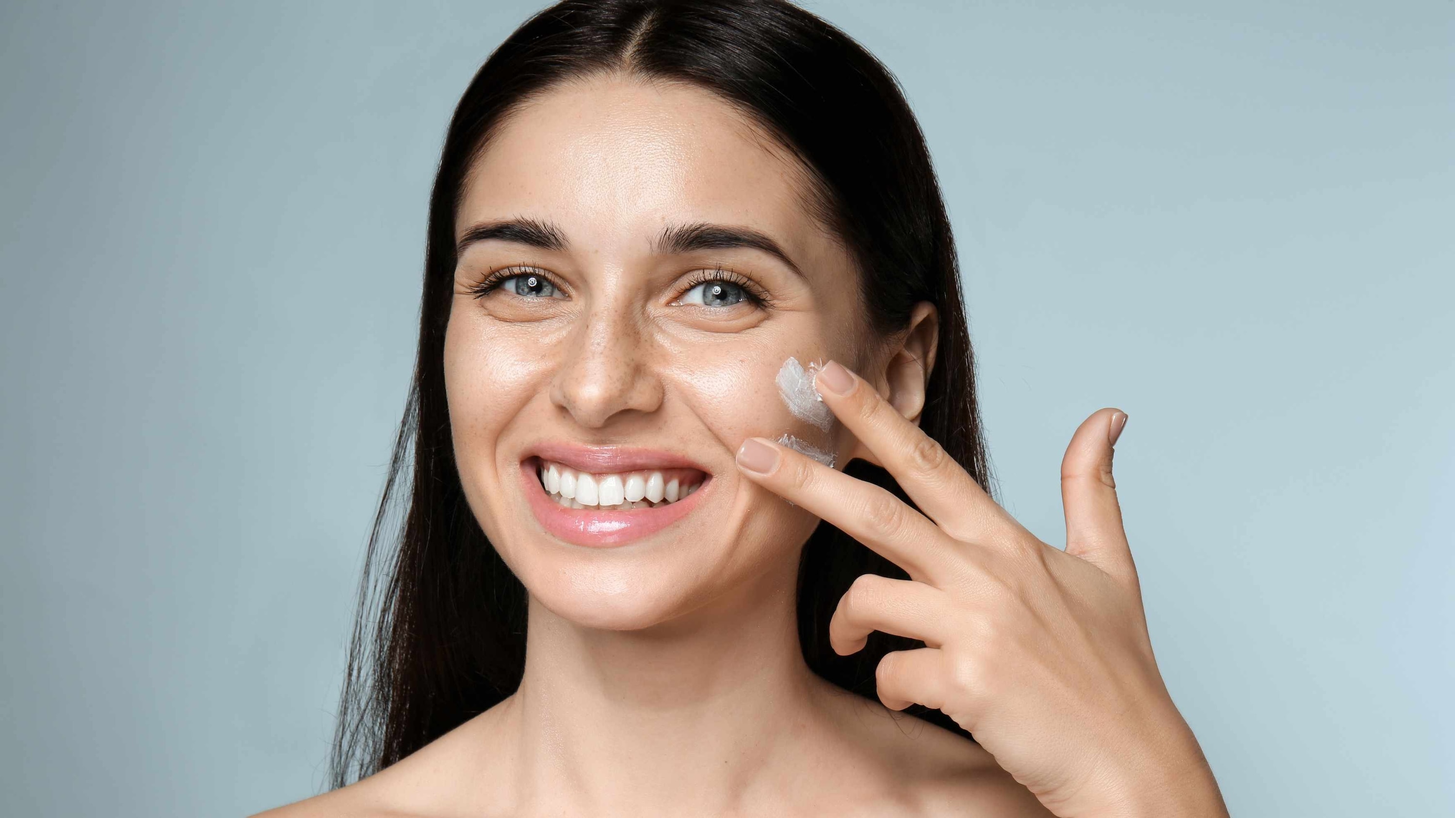 Moisturise with a lightweight cream
