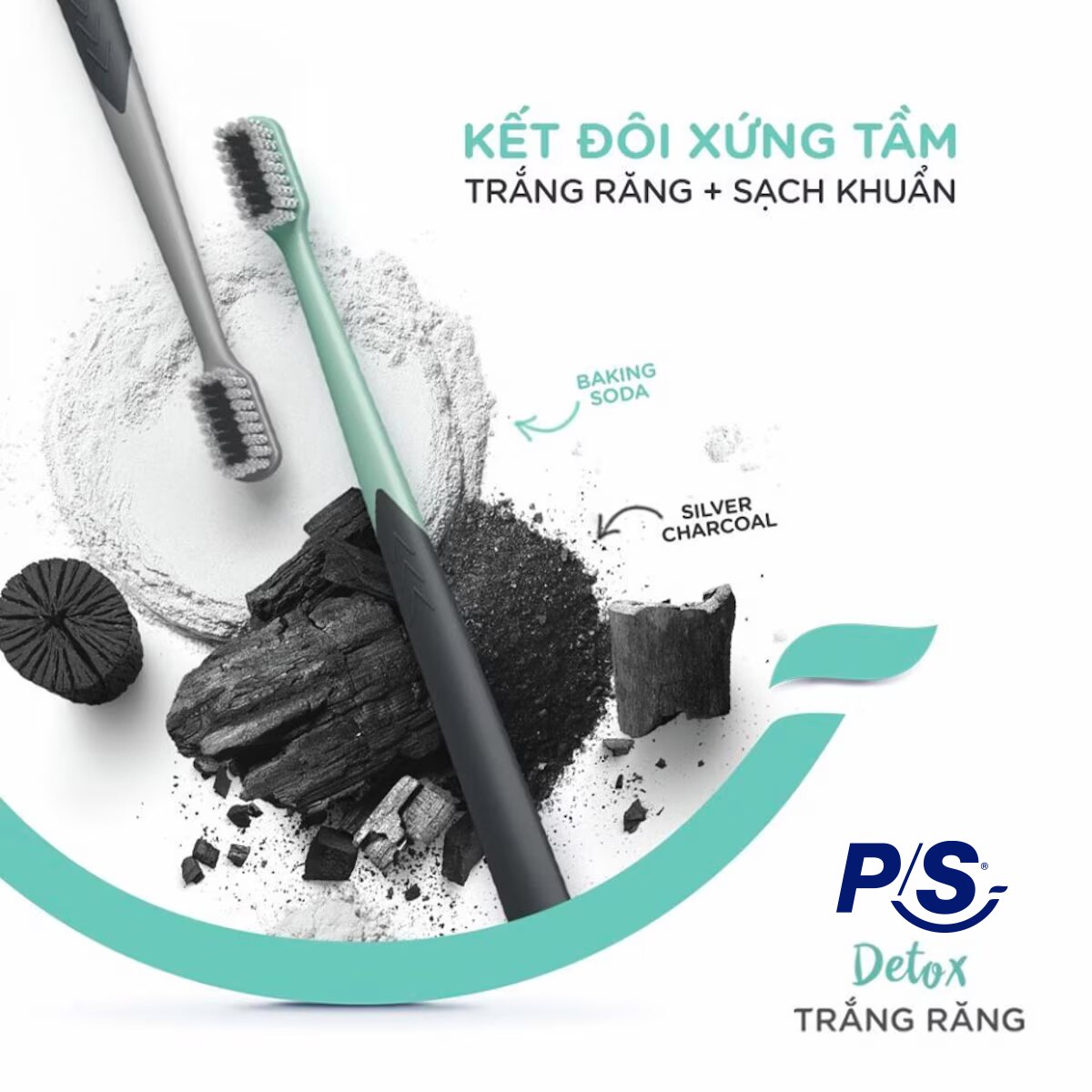 bàn chải than bạc kháng khuẩn 99,9%