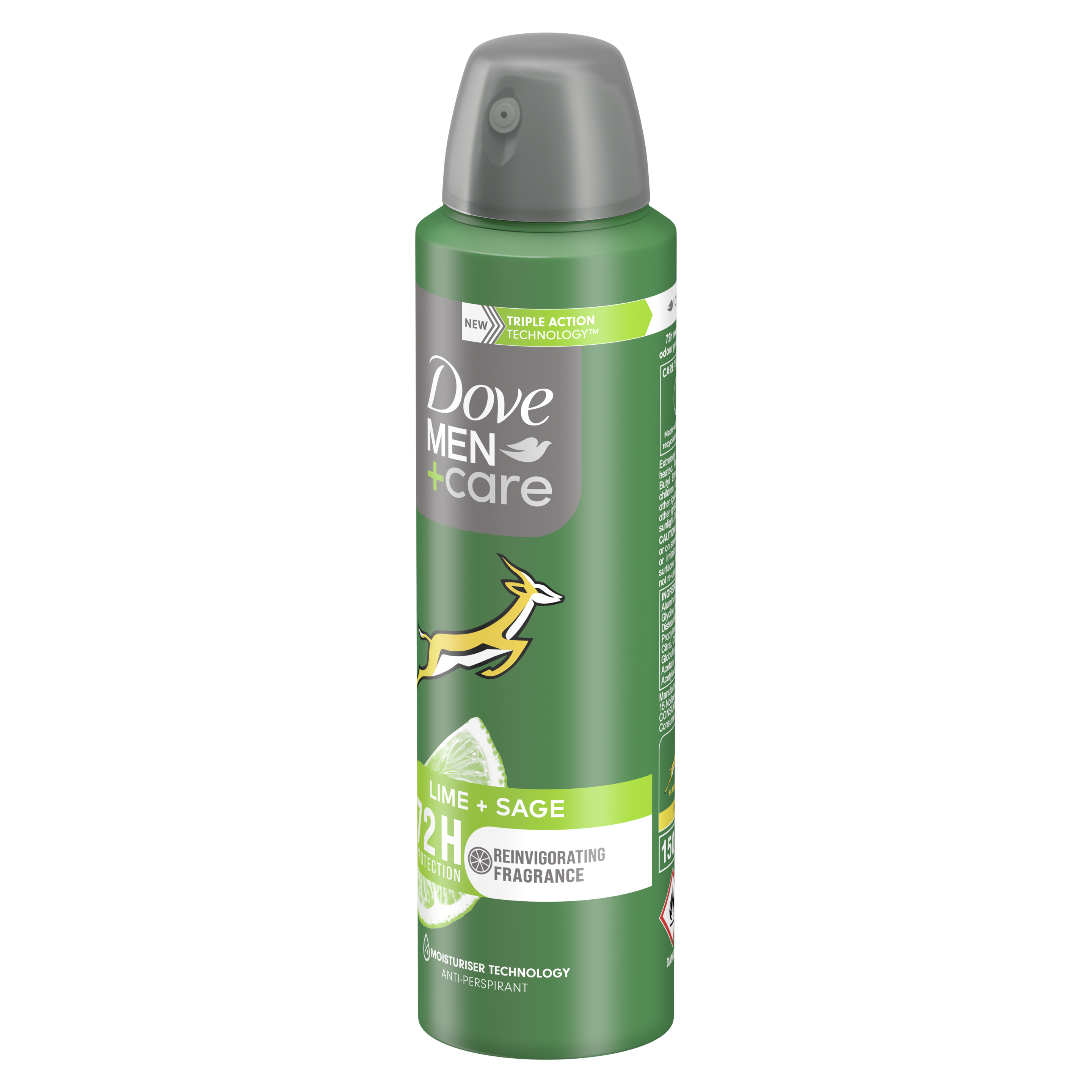 Dove Men+Care Lime & Sage   Antiperspirant Deodorant Body Spray  150ml packshot