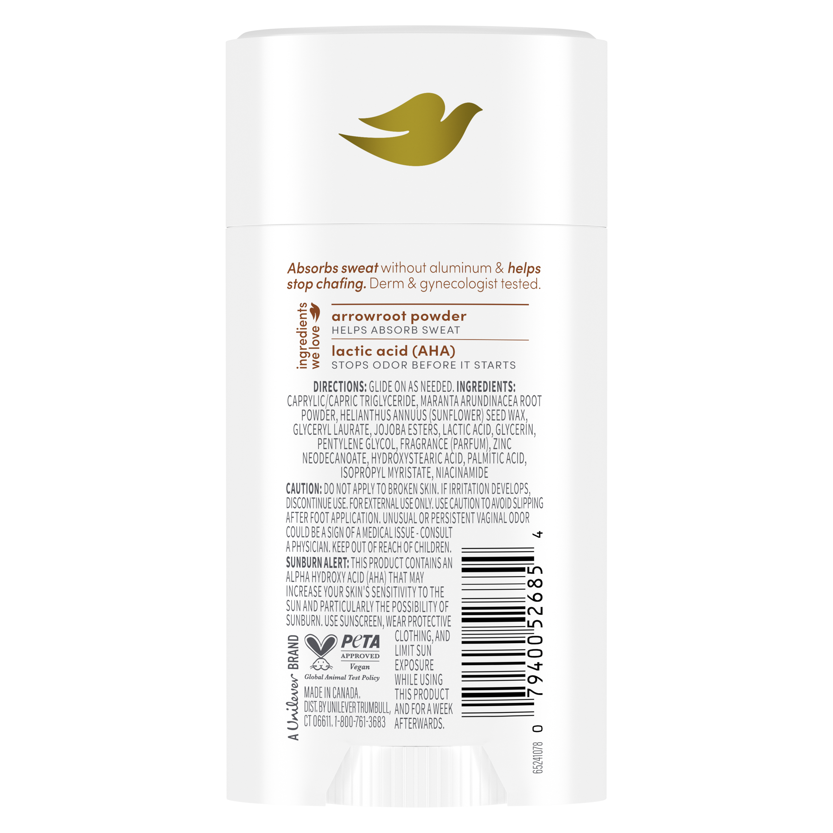 Coconut Vanilla Anti-Chafe Whole Body Deodorant Stick