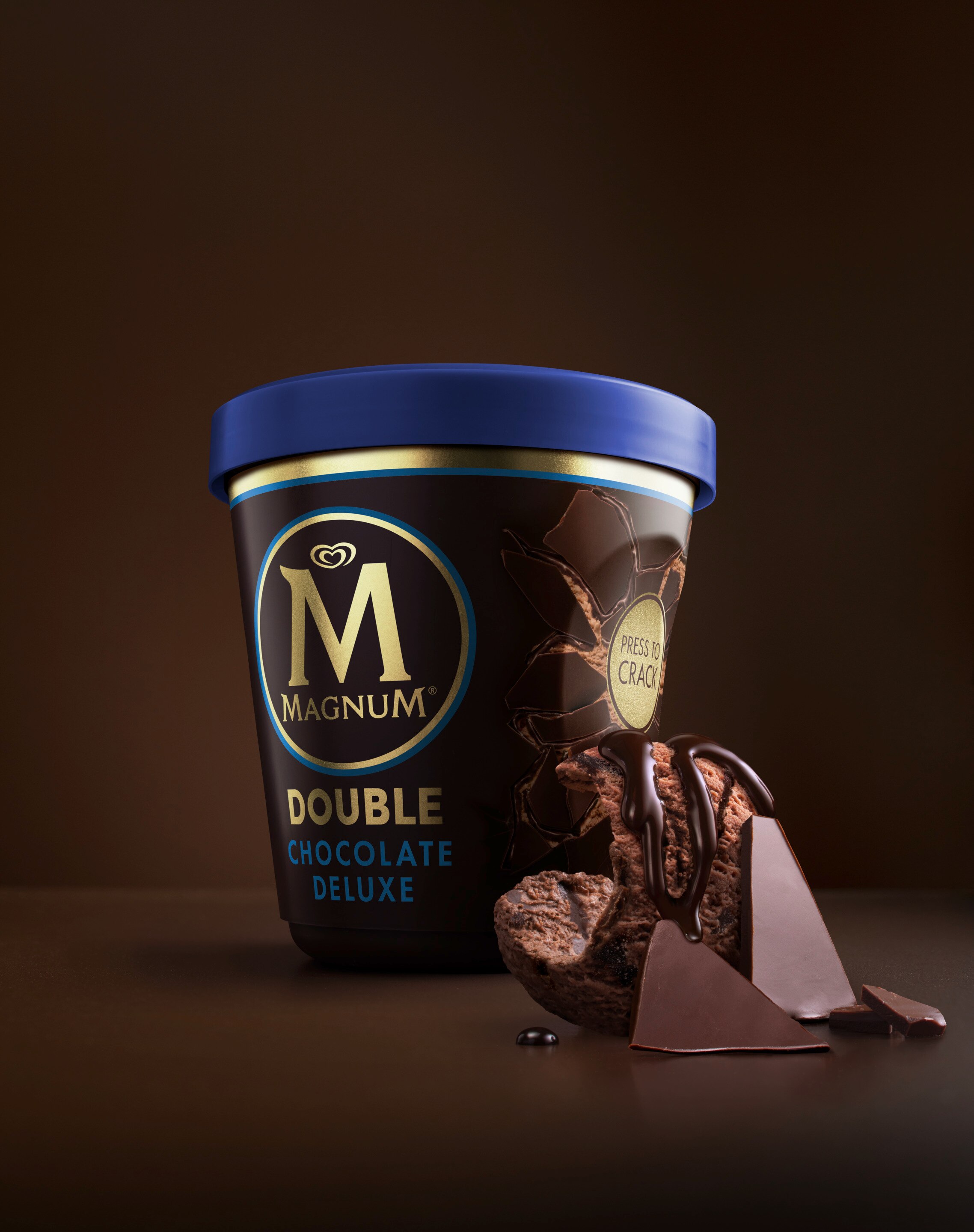 Magnum double chocolate deluxe ice cream image
