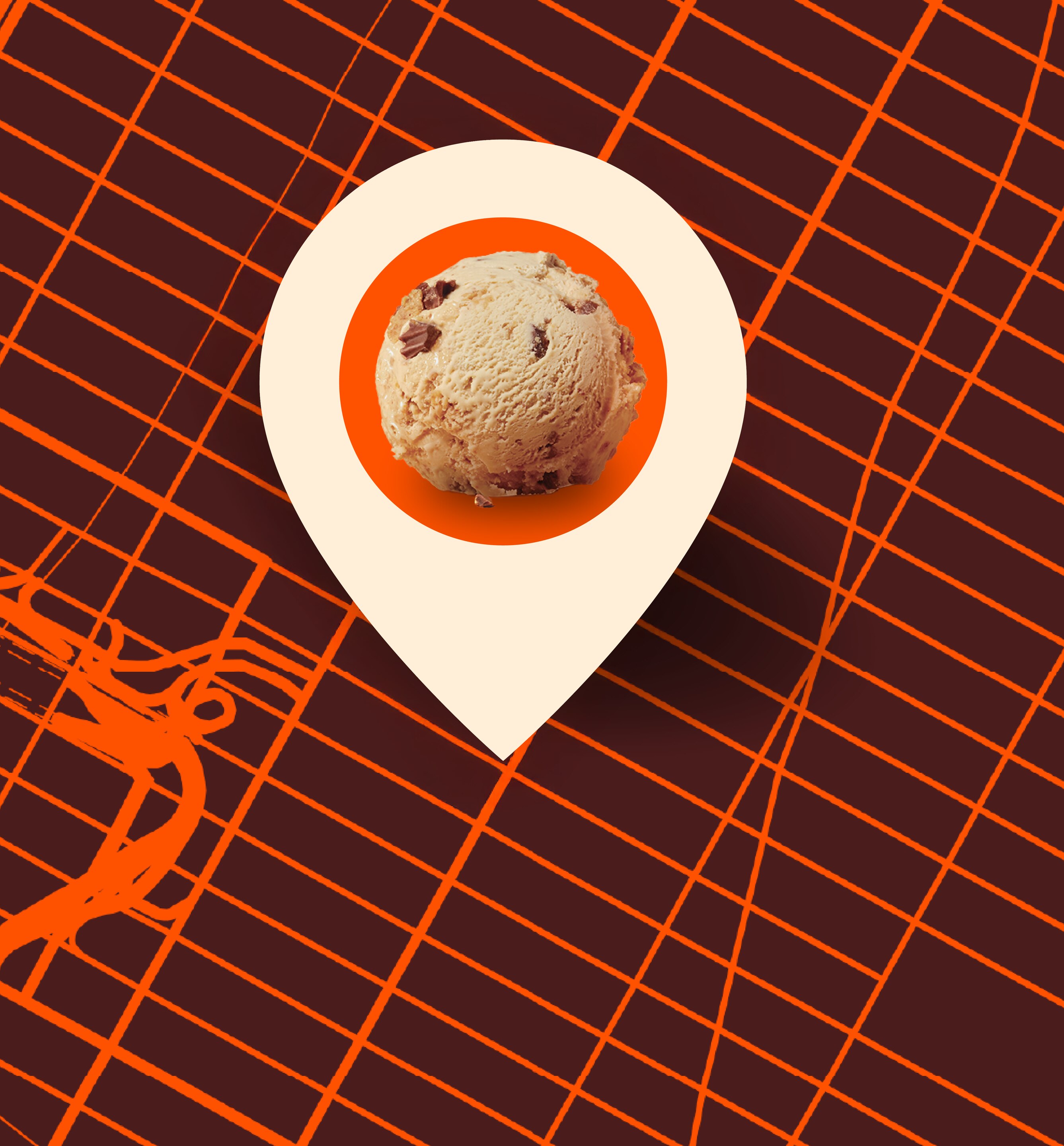 A shopper grabbing REESE'S Ice Cream from freezer door