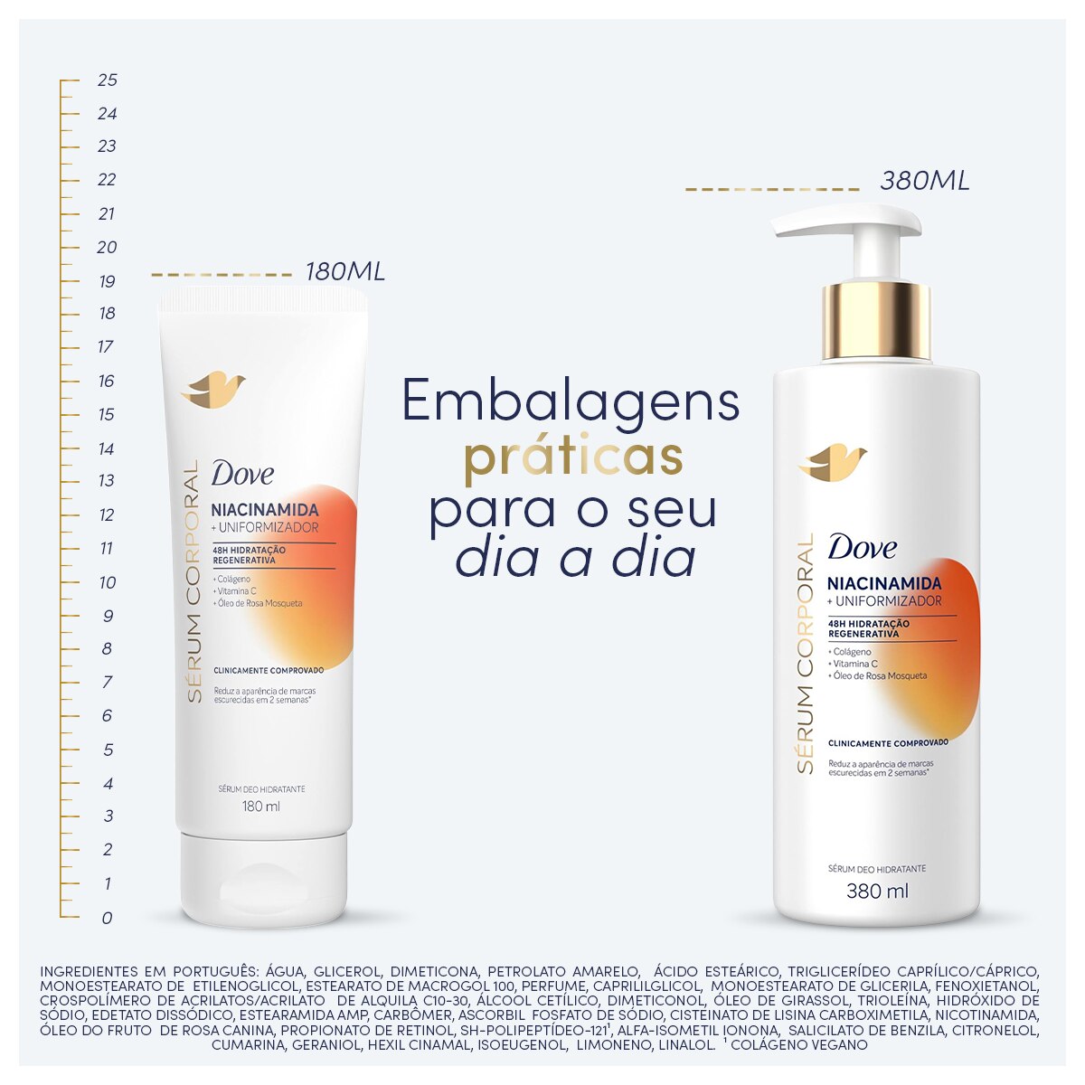 Sérum Corporal Dove Niacinamida + Uniformizador 180 ML