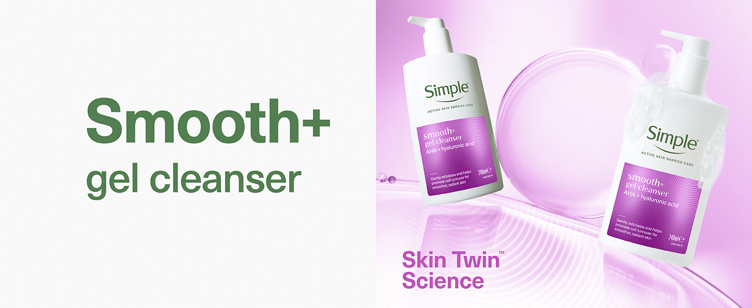 Simple Smooth+ Gel Facial Cleanser