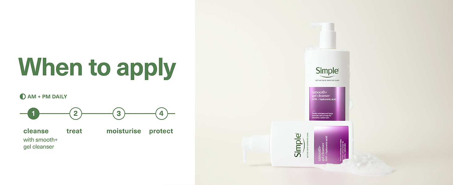 Simple Smooth+ Gel Facial Cleanser