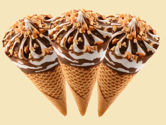 Good Humor King Cones on a beige background