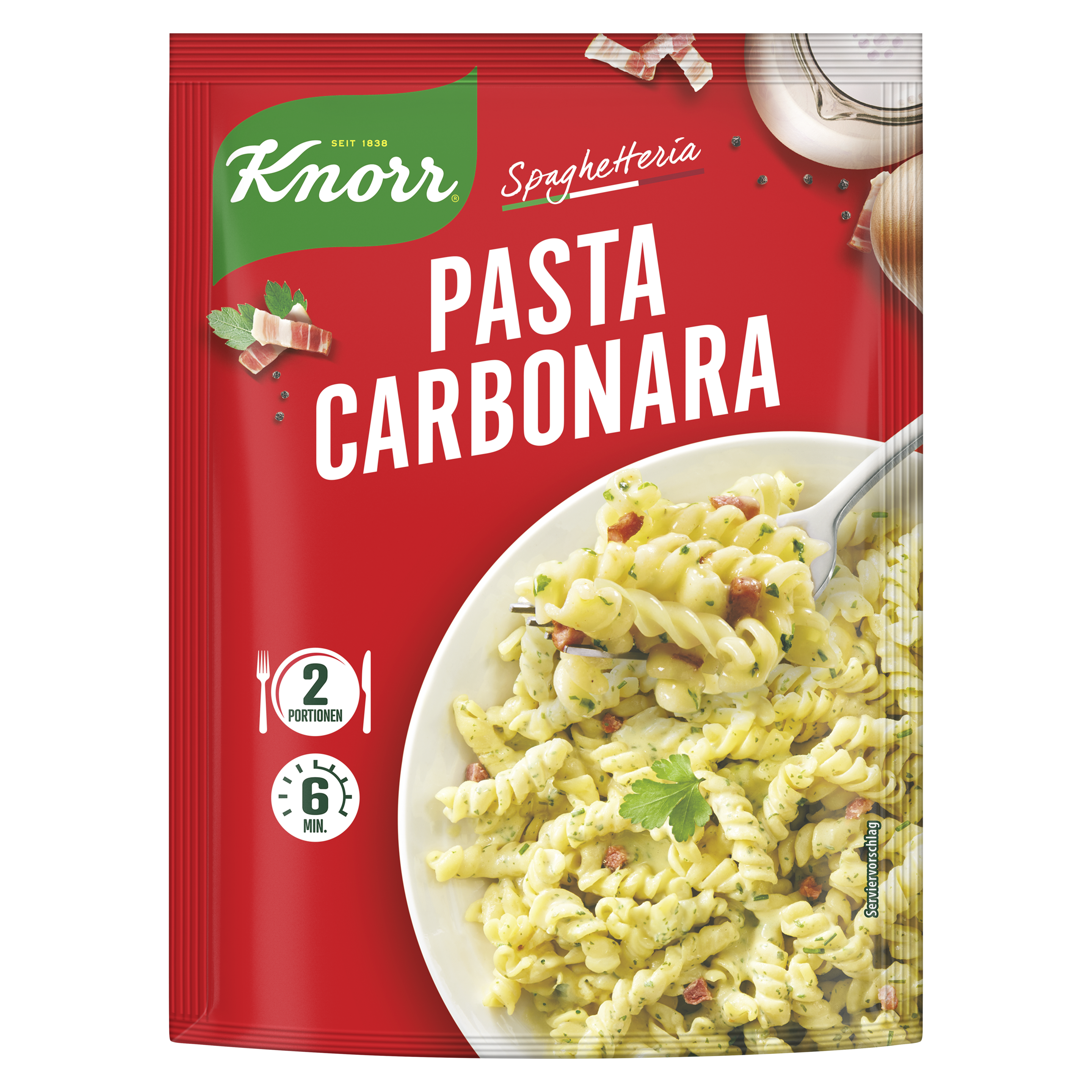 Knorr Spaghetteria Carbonara Nudel-Fertiggericht 211g Beutel