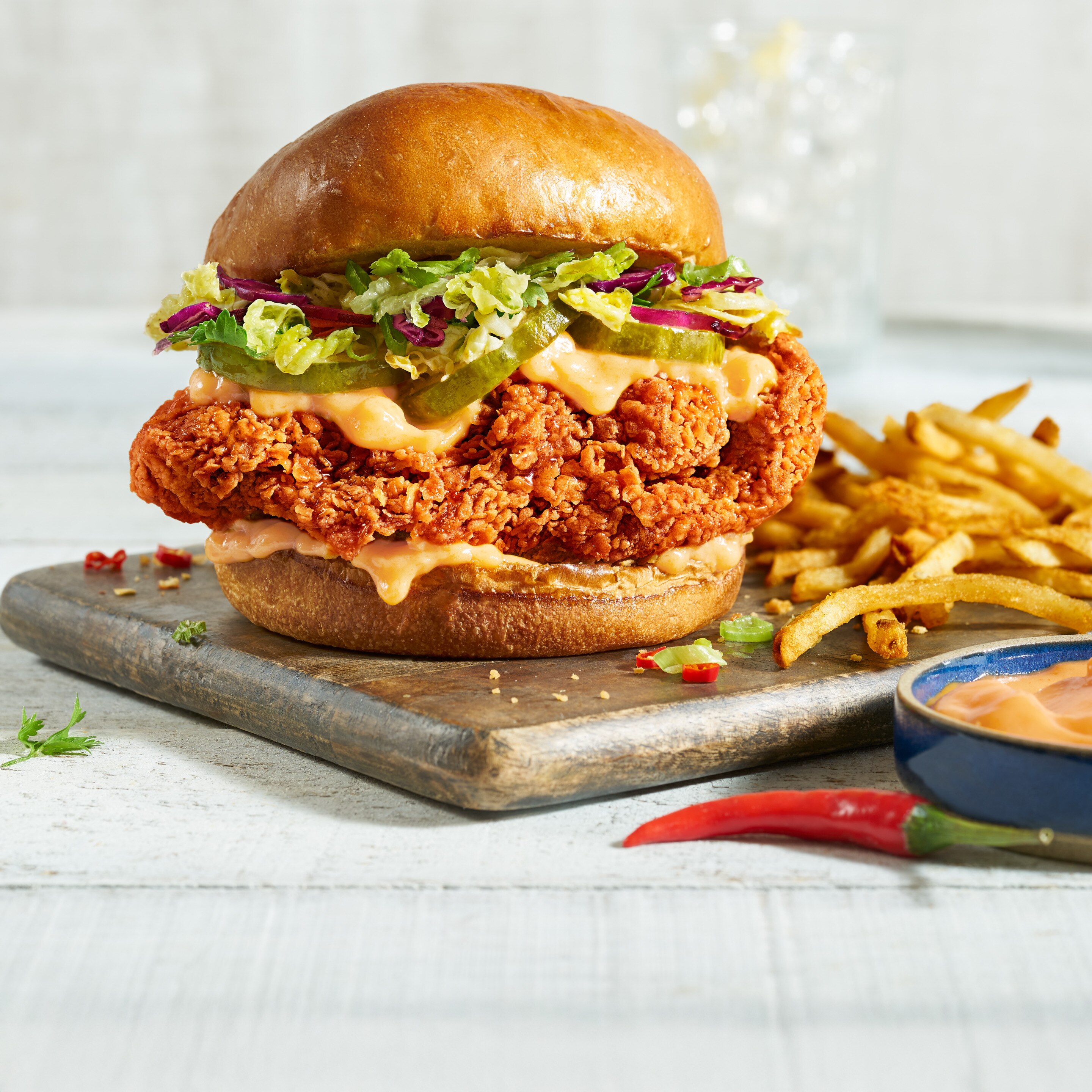 Spicy Mayo Crispy Chicken Sandwich