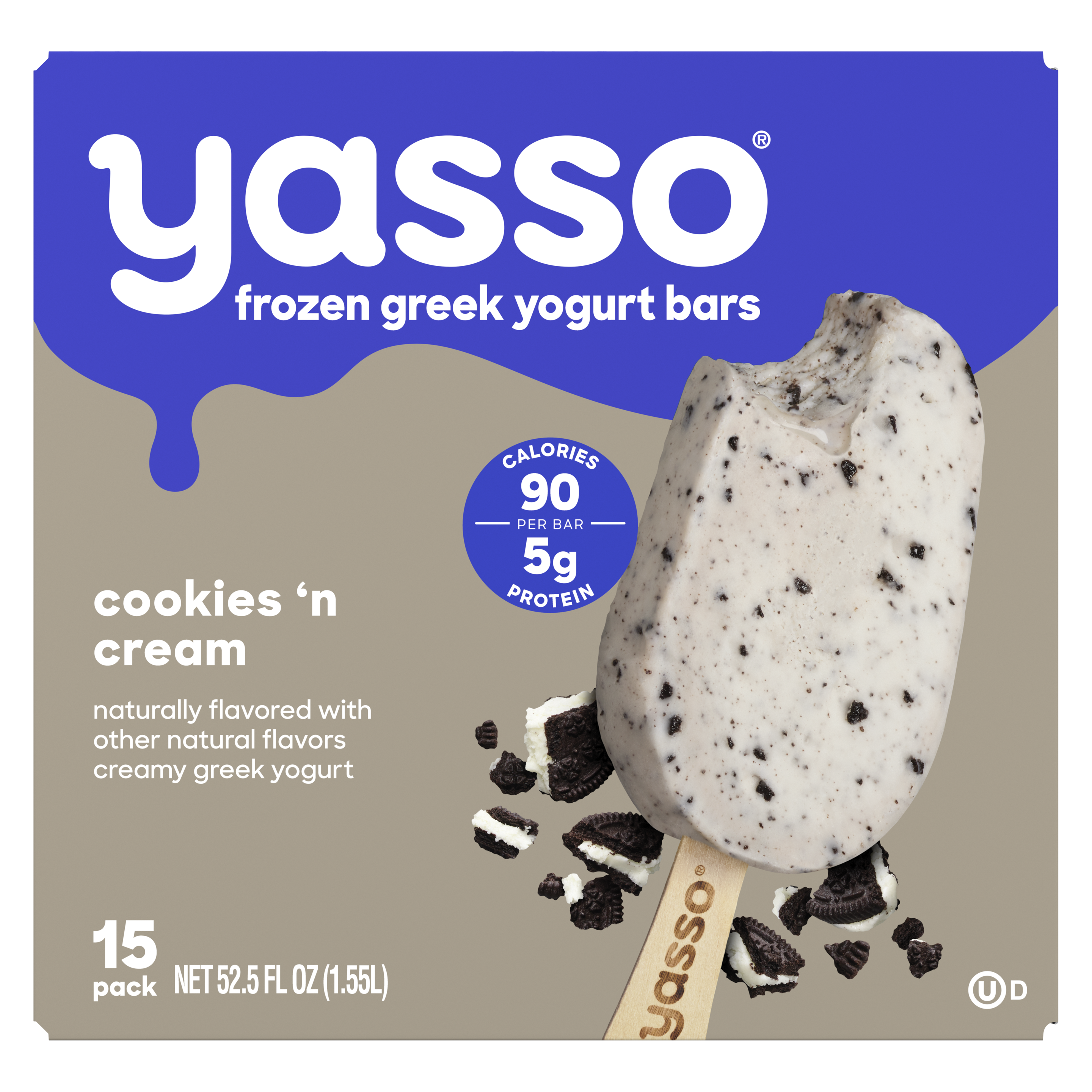 Yasso Bars Cookies and Cream Hero
