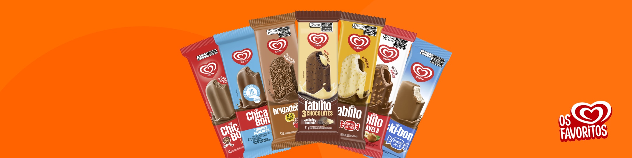 Kibon, Favoritos