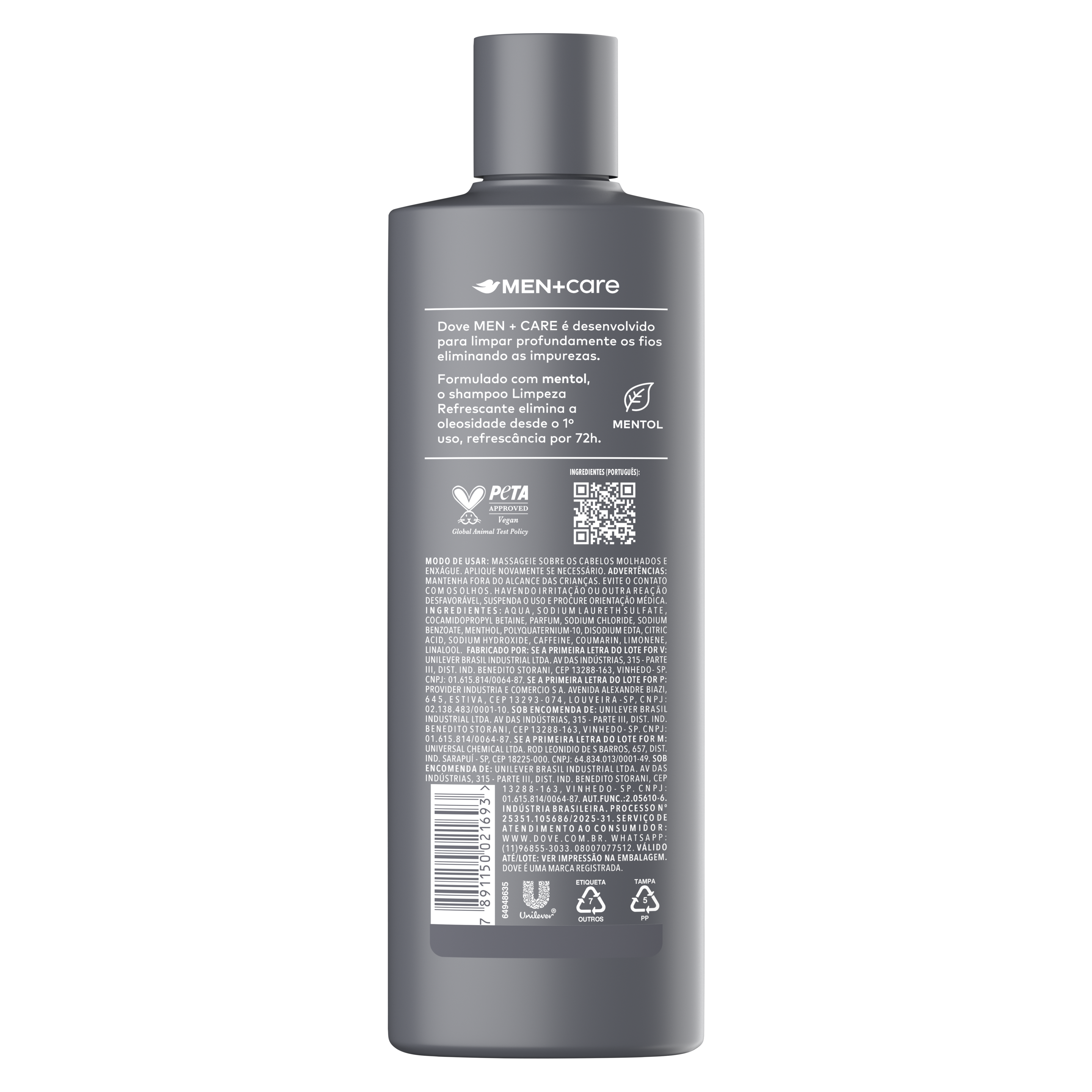 Men+Care Shampoo Limpeza Refrescante