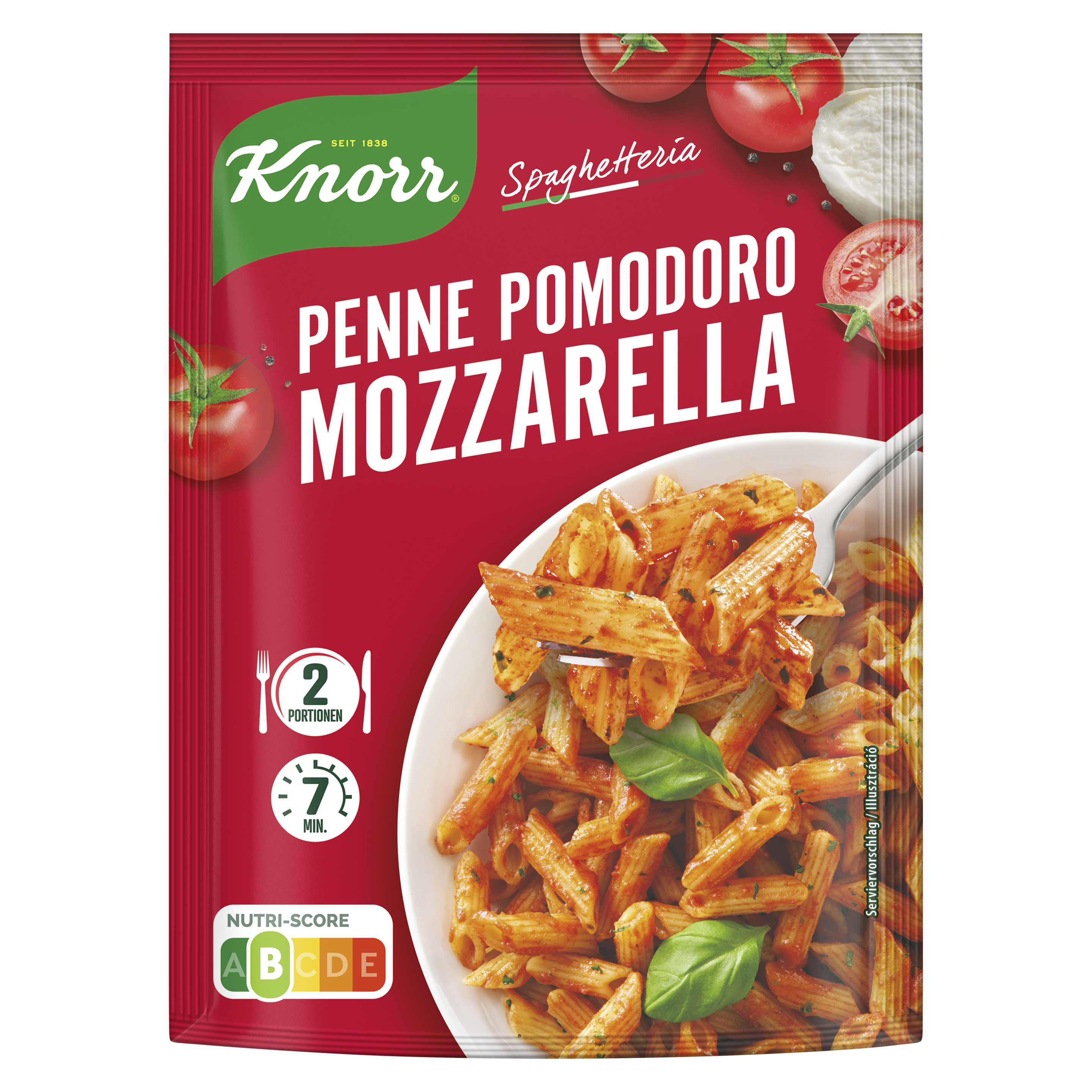 Knorr Spaghetteria Pomodoro Mozzarella Pasta in Tomaten-Käse-Sauce 181 g packshot