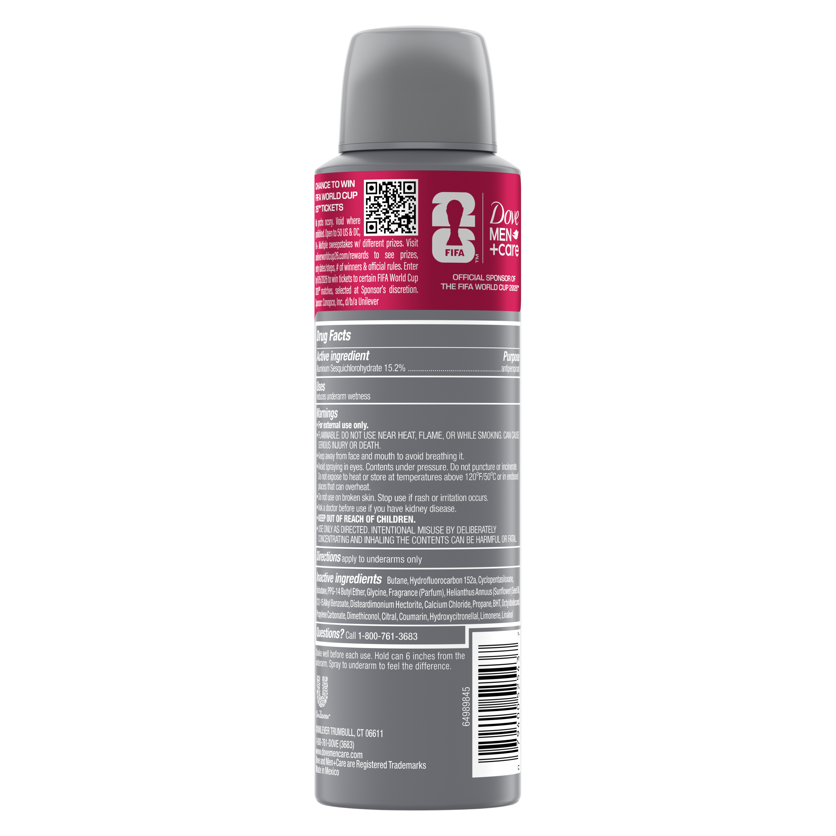 Men+Care Striker Swag Dry Spray Antiperspirant