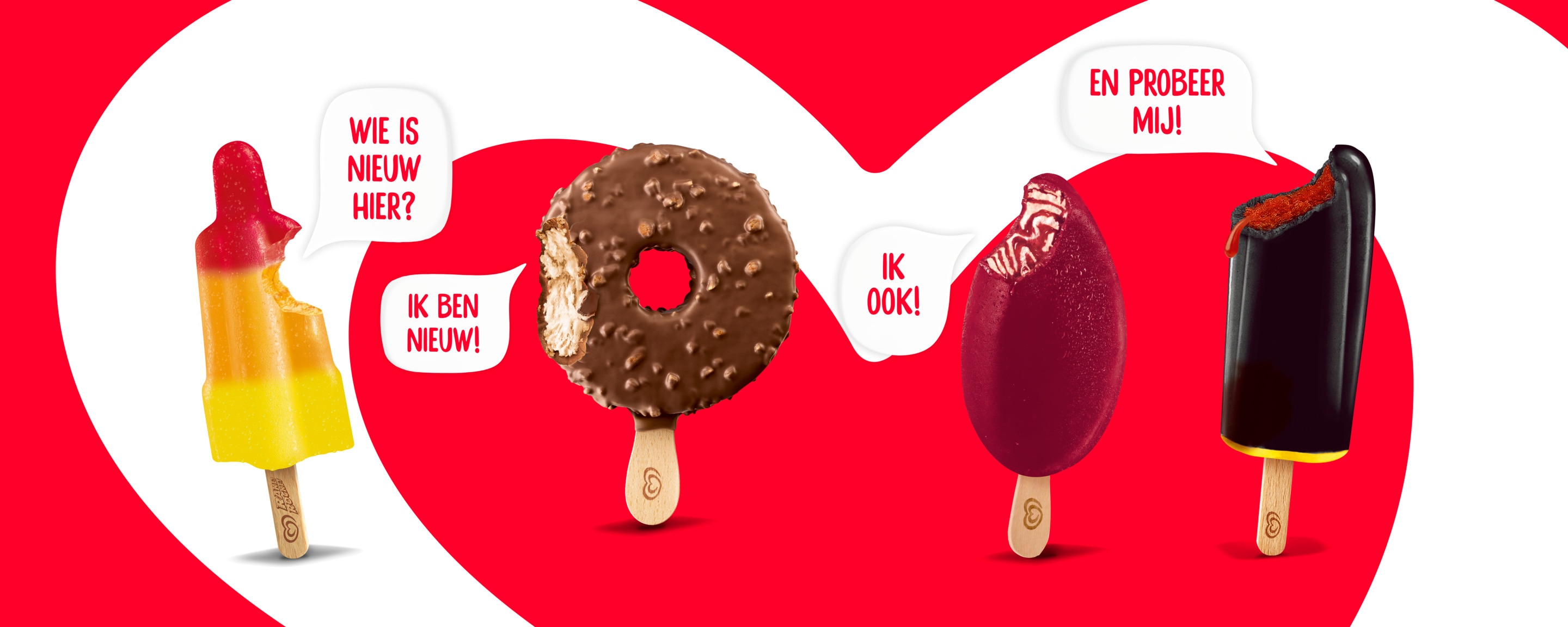 Raketje, solero cornetto ijs