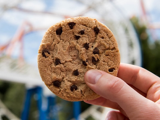 Close-up of Good Humour Chocolate Chip Cookie