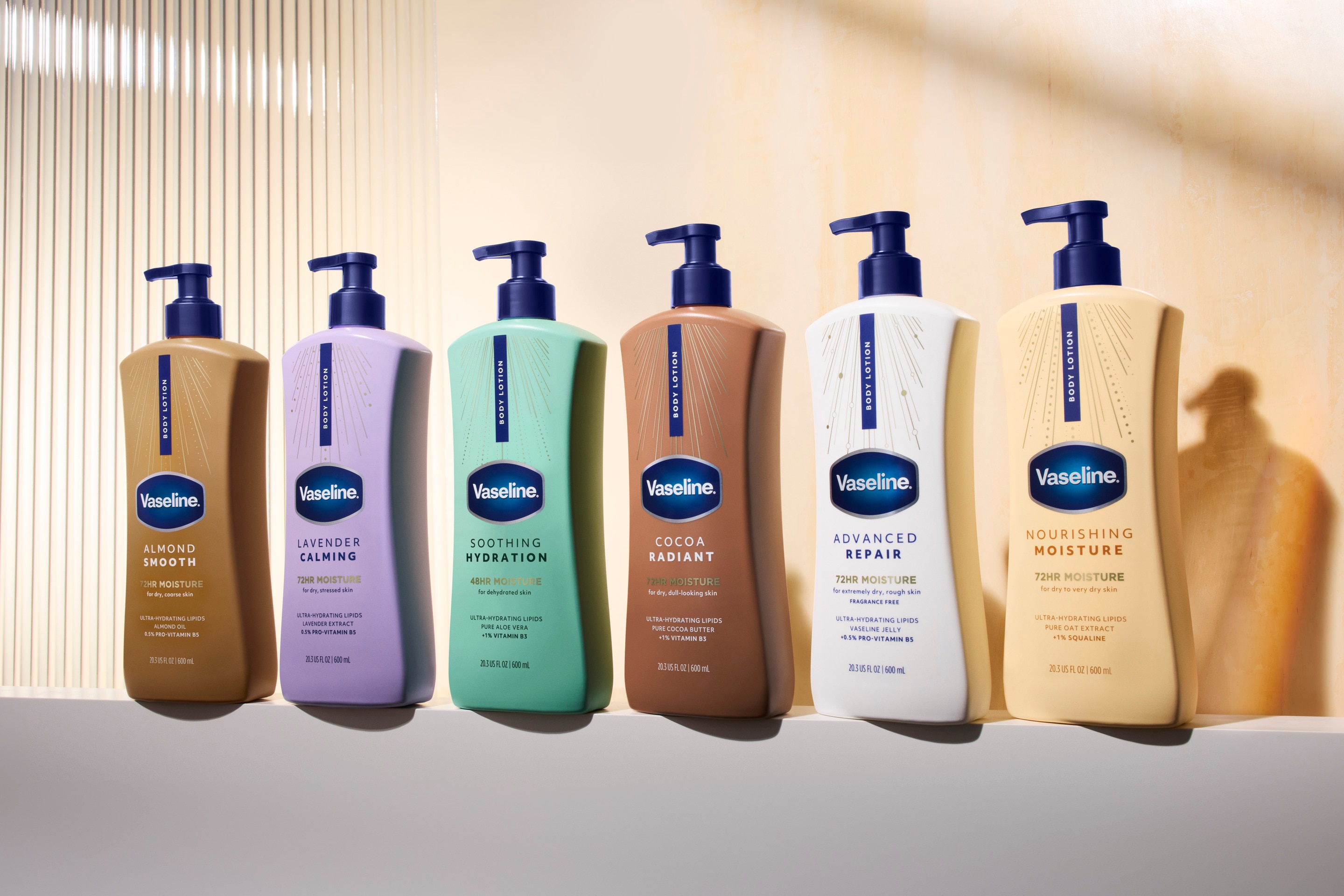 Vaseline Intensive Care bottles lineup