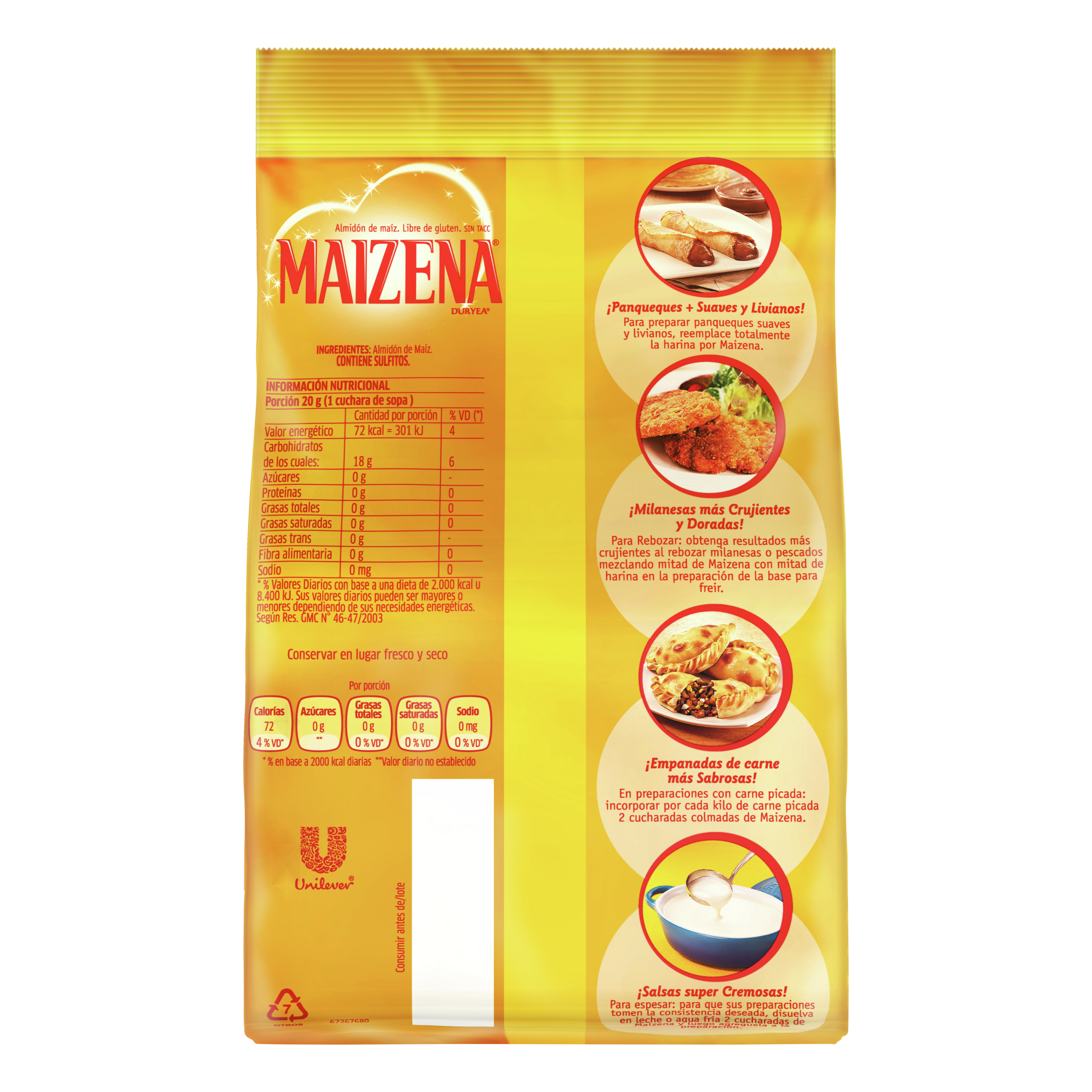 Premezcla de bizcochuelo sabor Chocolate sin TACC - Maizena