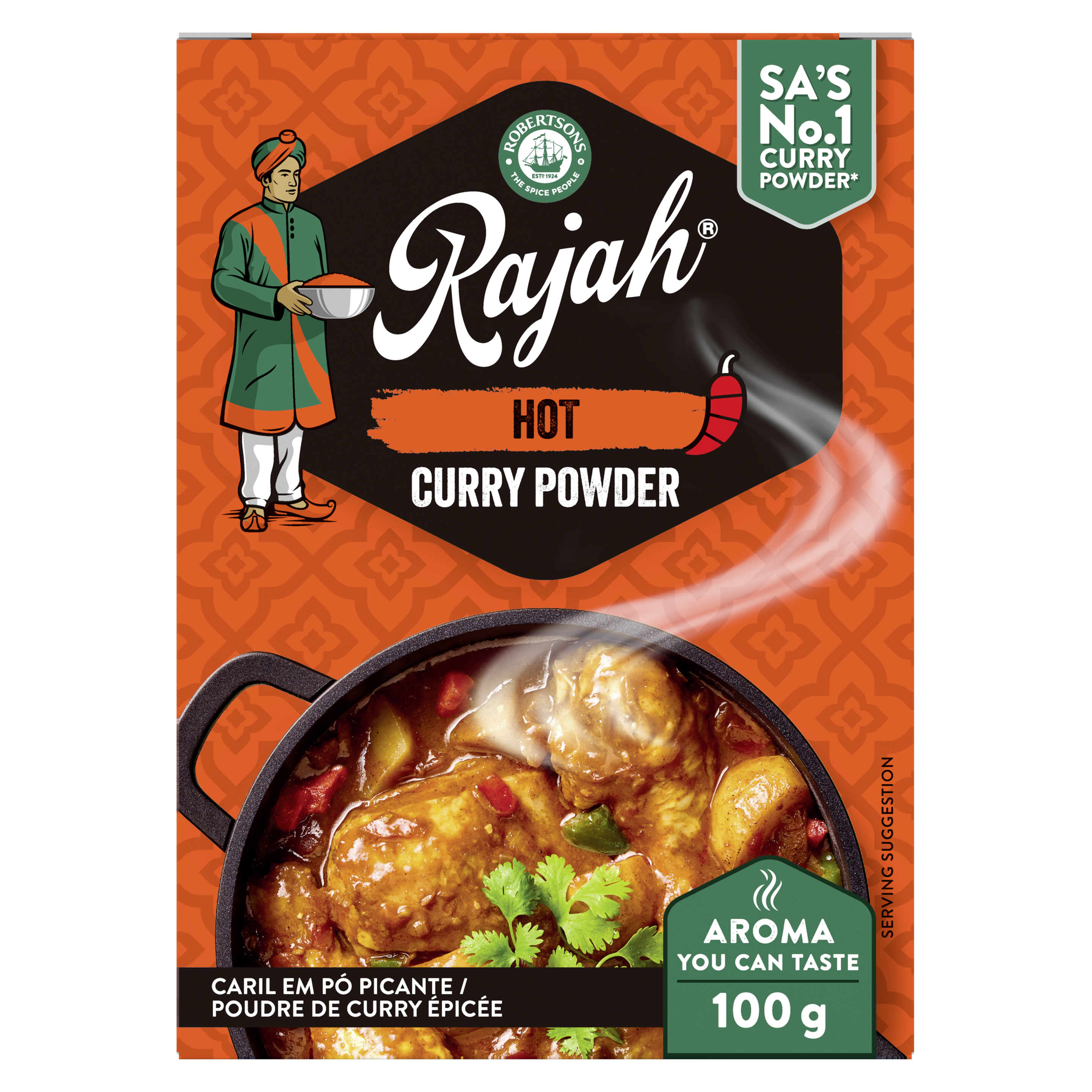 Rajah Hot Curry Powder 100gr