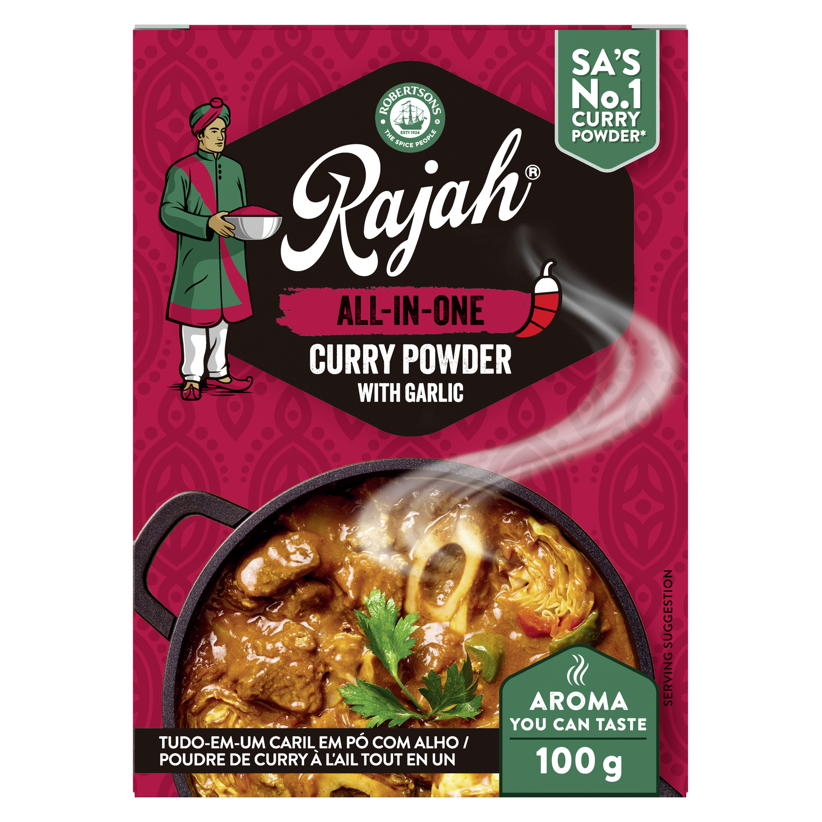 Rajah All In One Curry Powder 100gr packshot