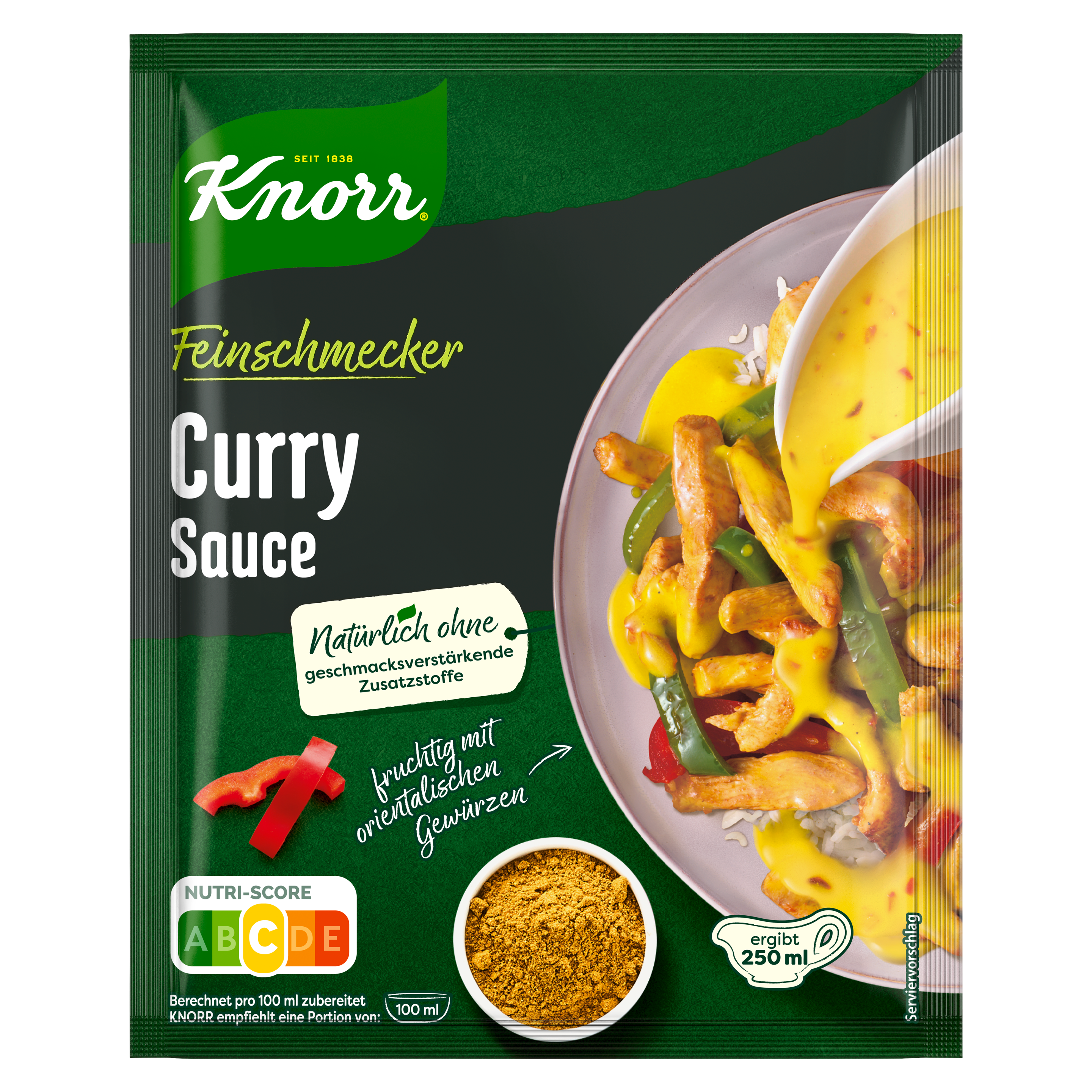 Knorr Curry Sauce ergibt 250 ml packshot