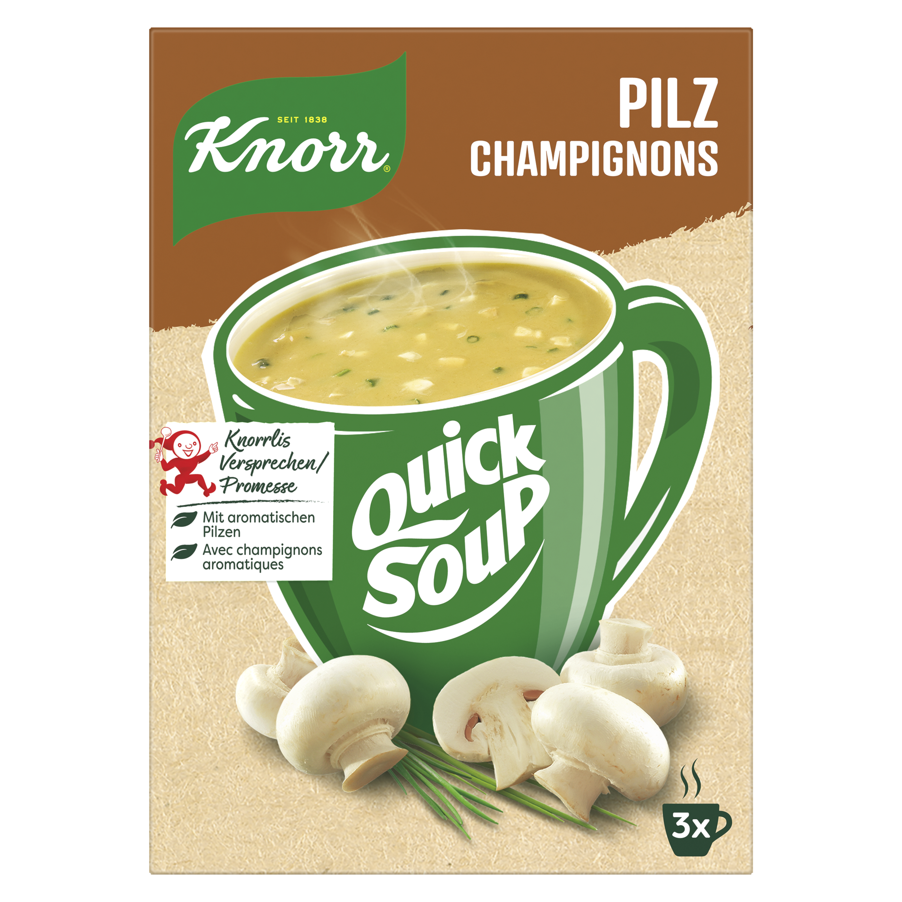 Knorr Quick Soup Champignons 3 Port.