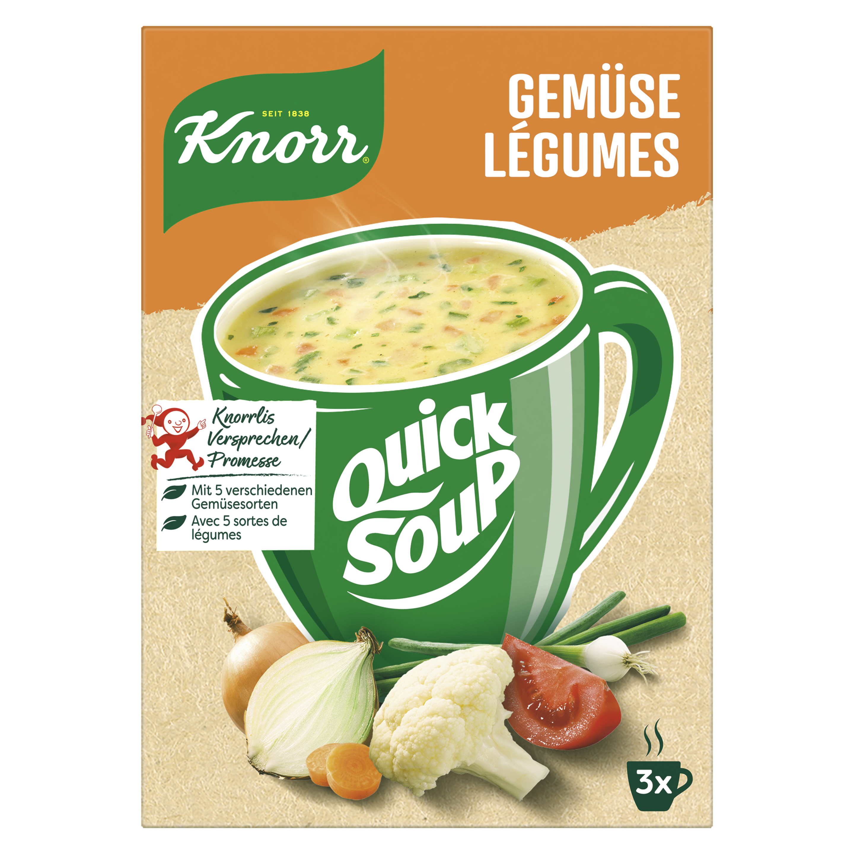 Knorr Quick Soup Légumes 3 Port.