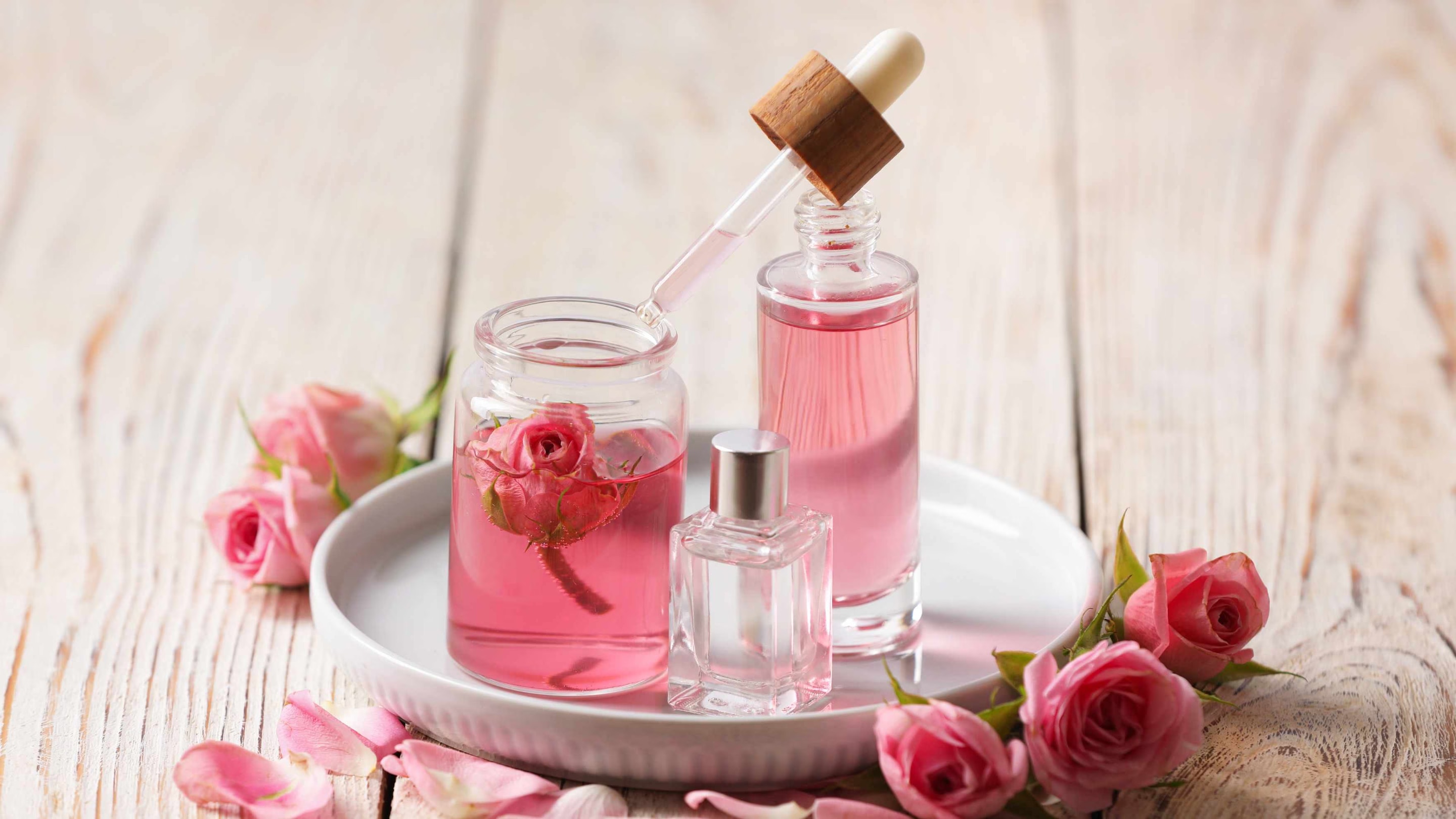 Rose Water + Coconut Oil + Vitamin E