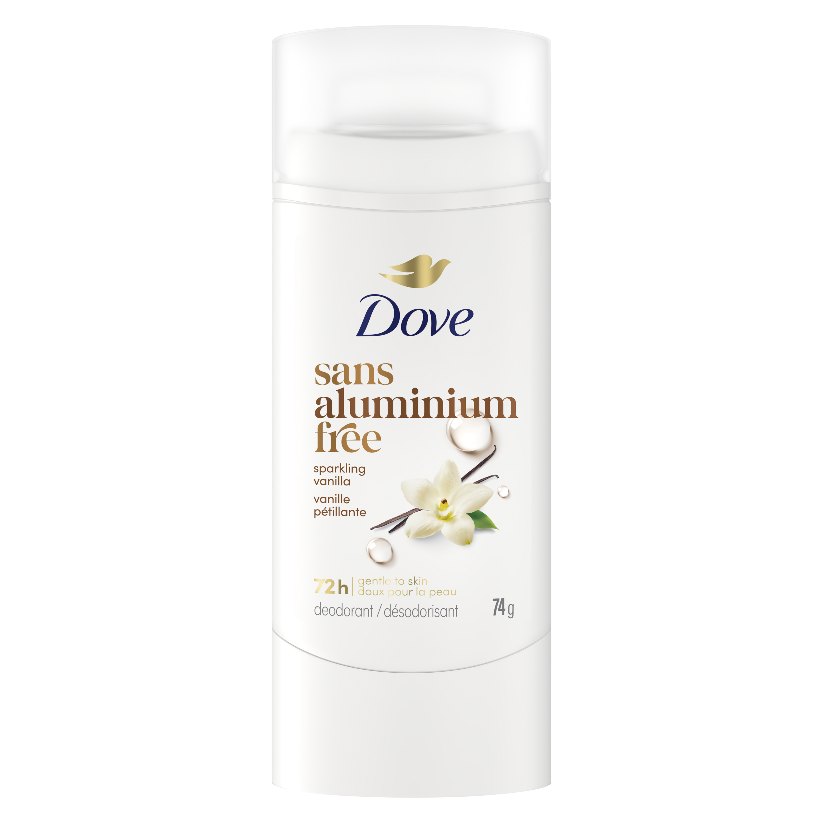 Dove Aluminum Free Deodorant Stick Sparkling Vanilla packshot