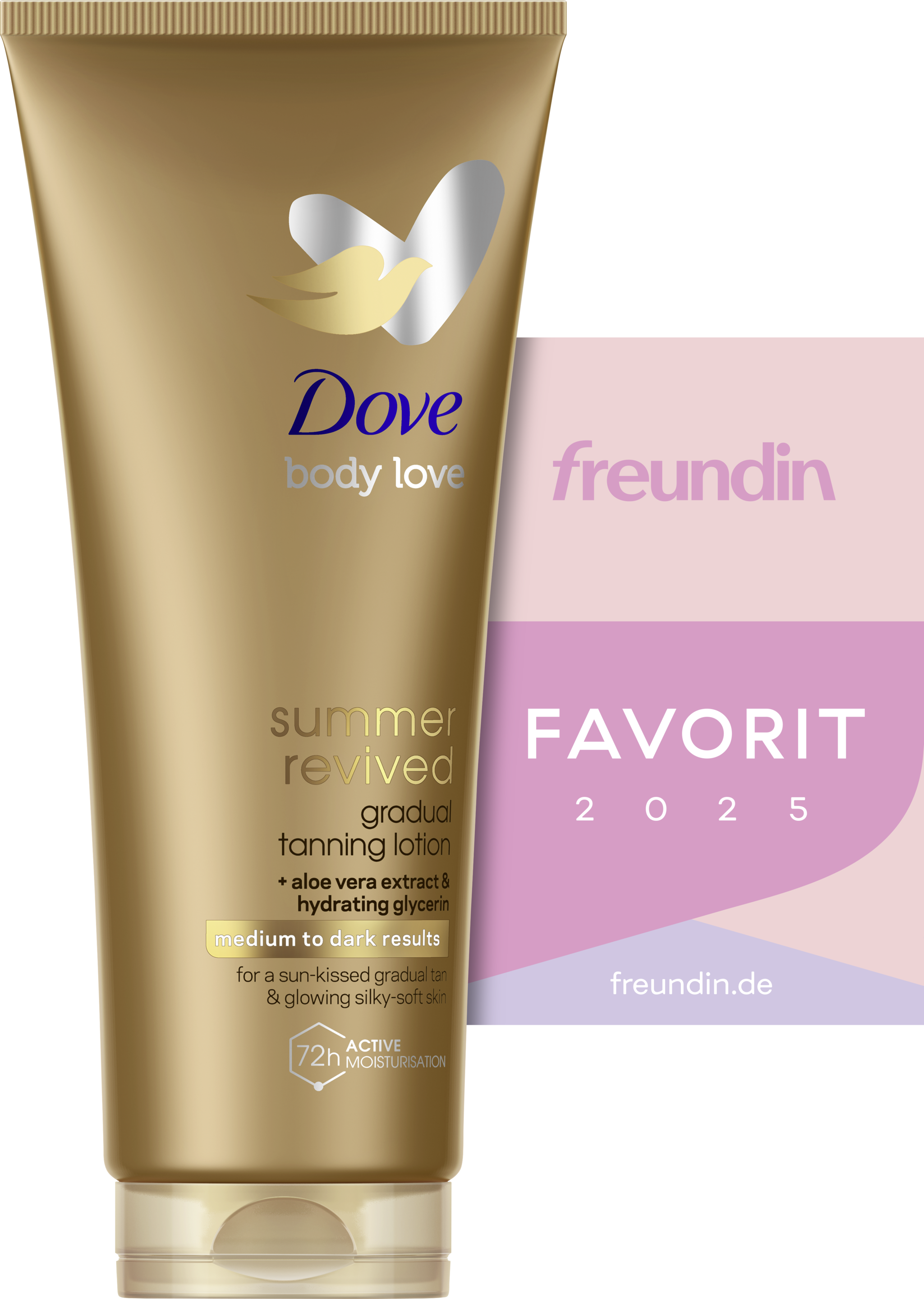 Dove Sommer Revival Body Lotion für mittlere bis dunkle Haut